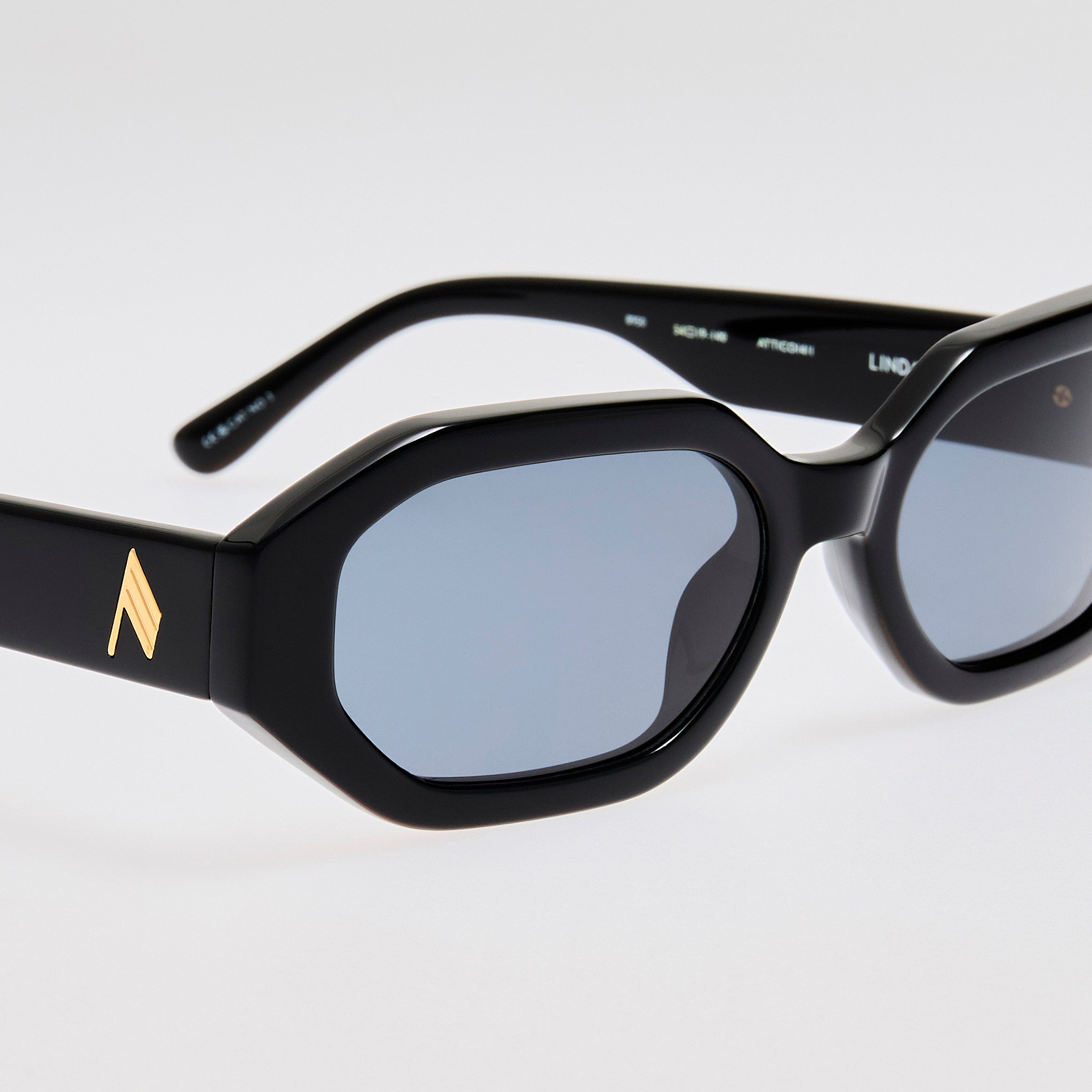 Irene Angular Sunglasses in Black