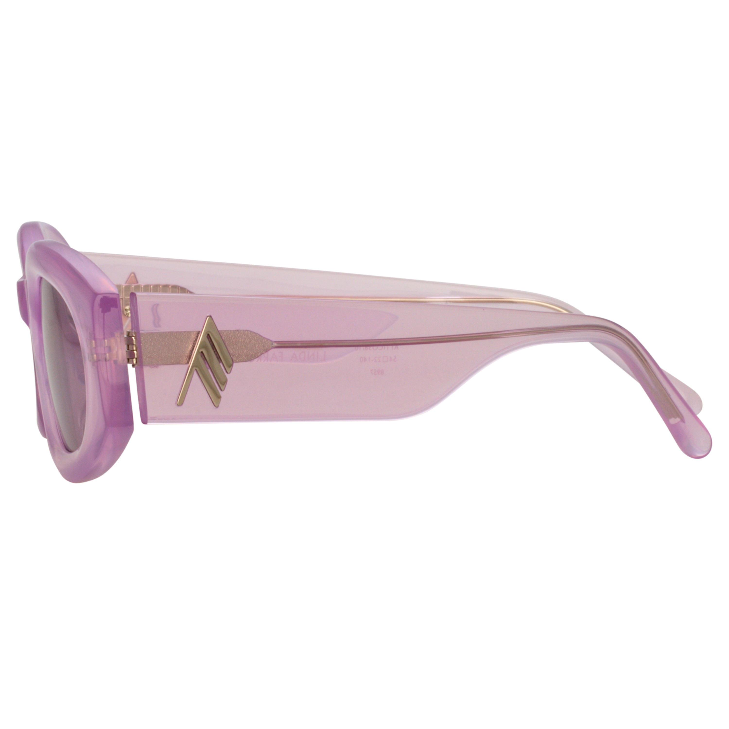 Berta Oval Sunglasses in Pink