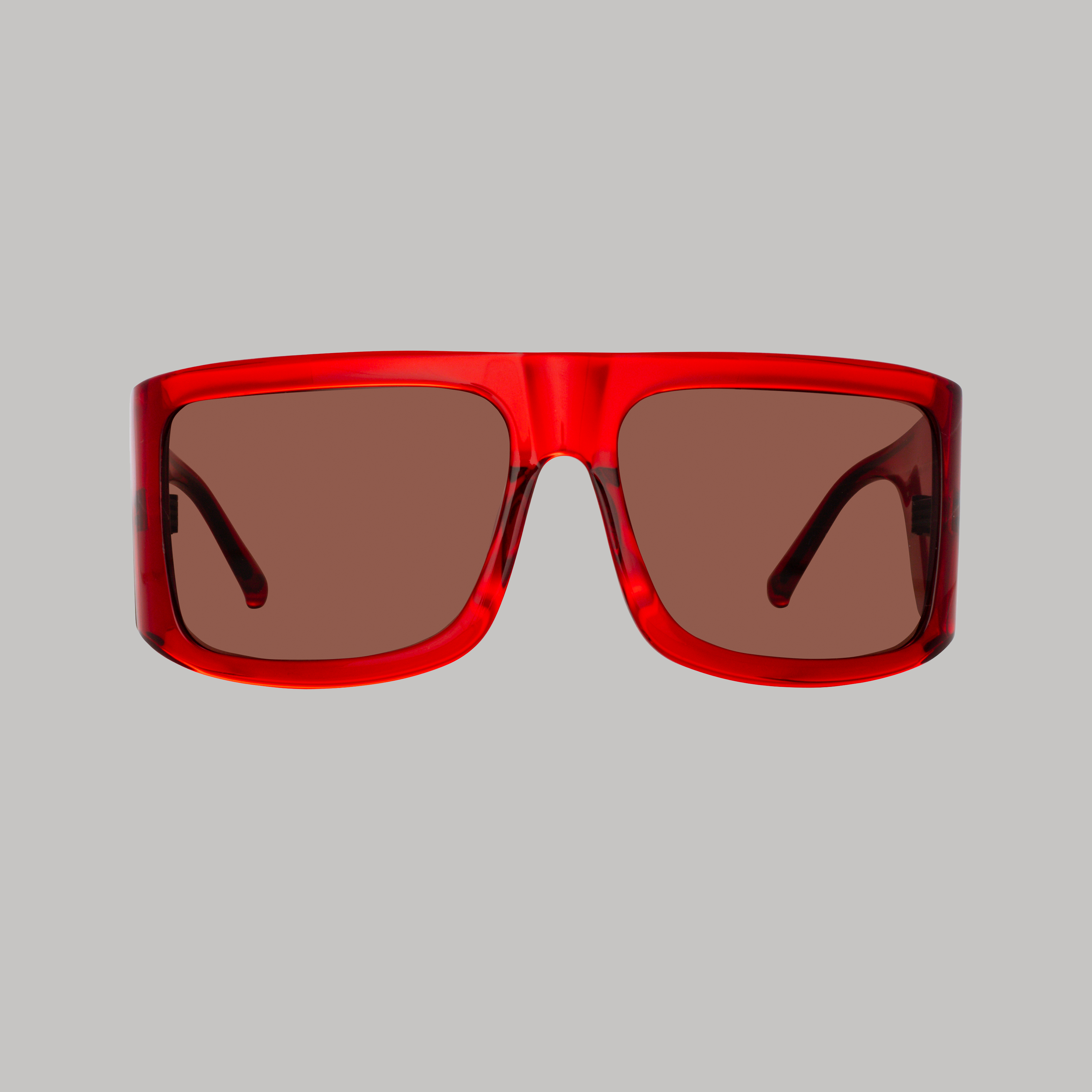 Andre Oversized Sunglasses in Red