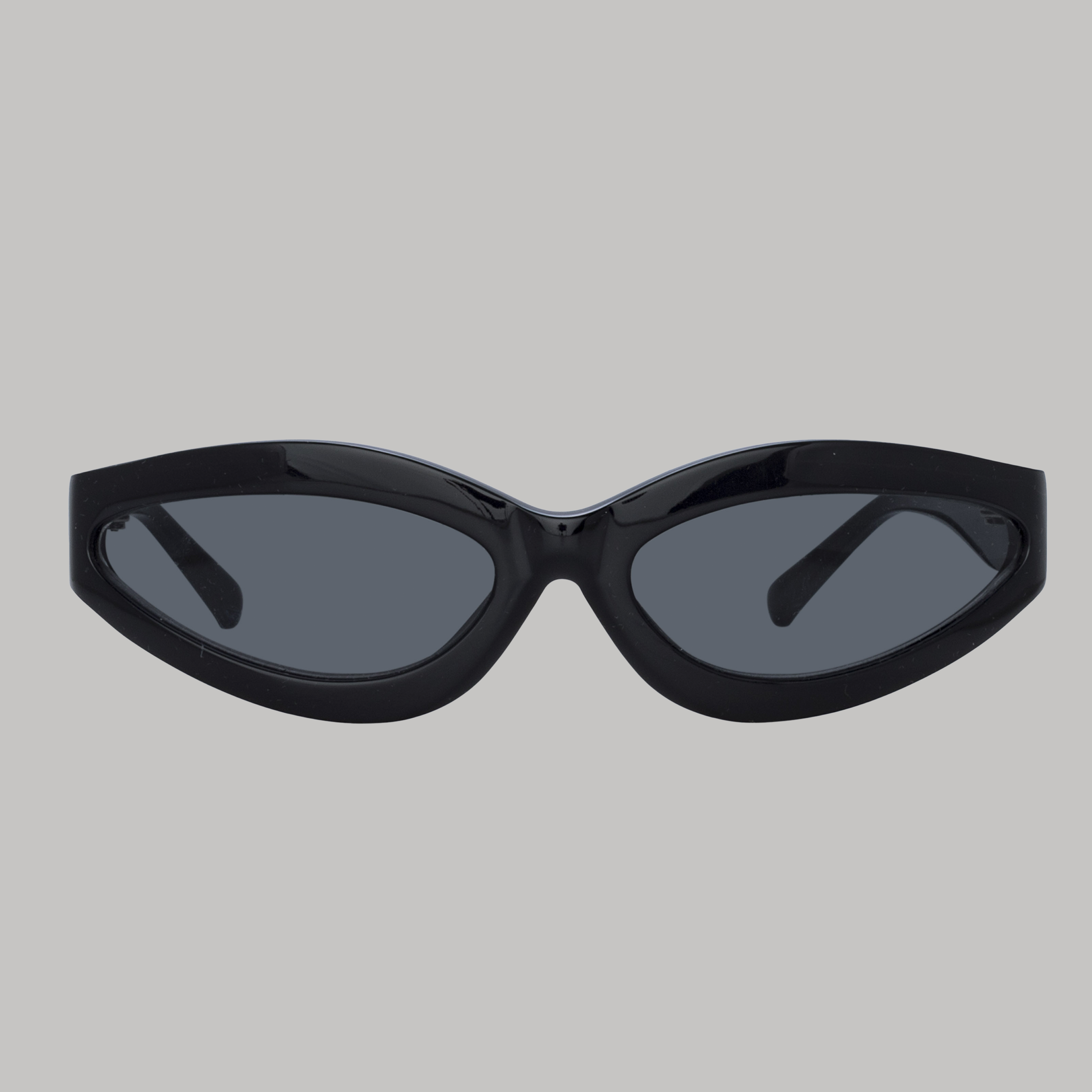 Agnes Wrap Sunglasses in Black