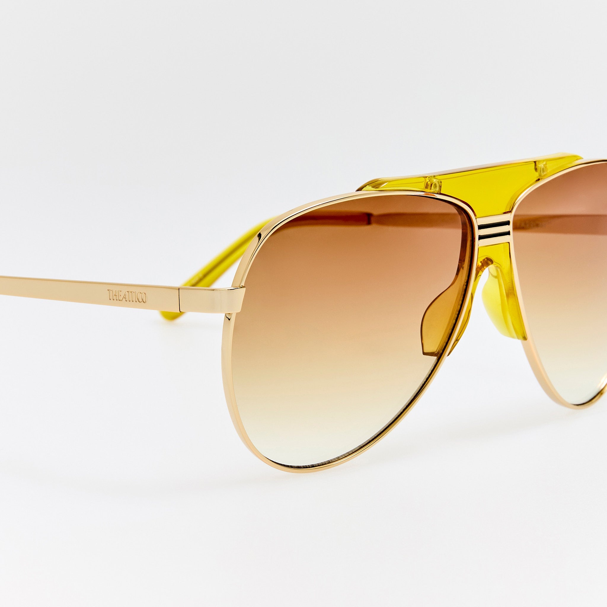 Amelia Sunglasses in Gold and Mustard