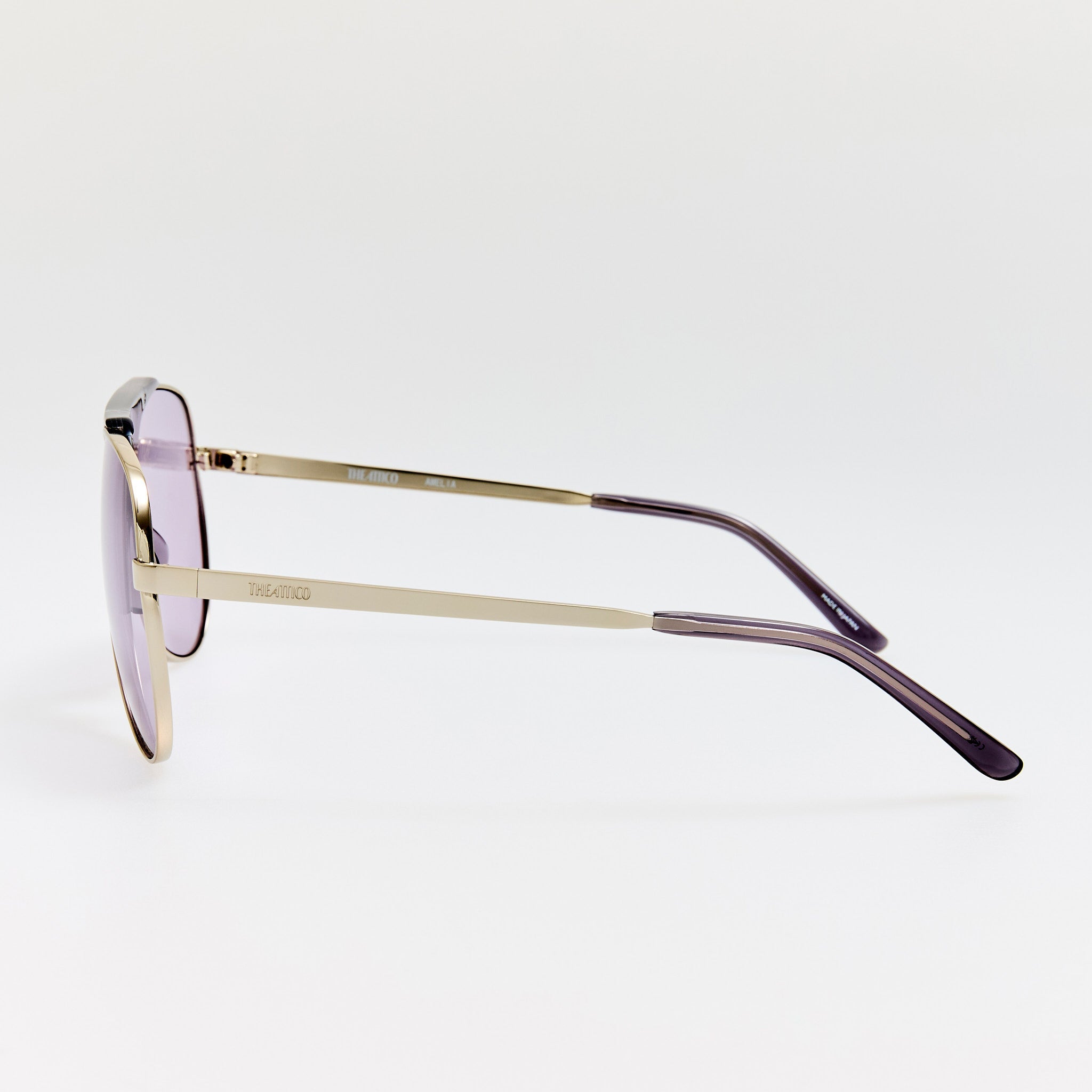 Amelia Sunglasses in Silver and Purple