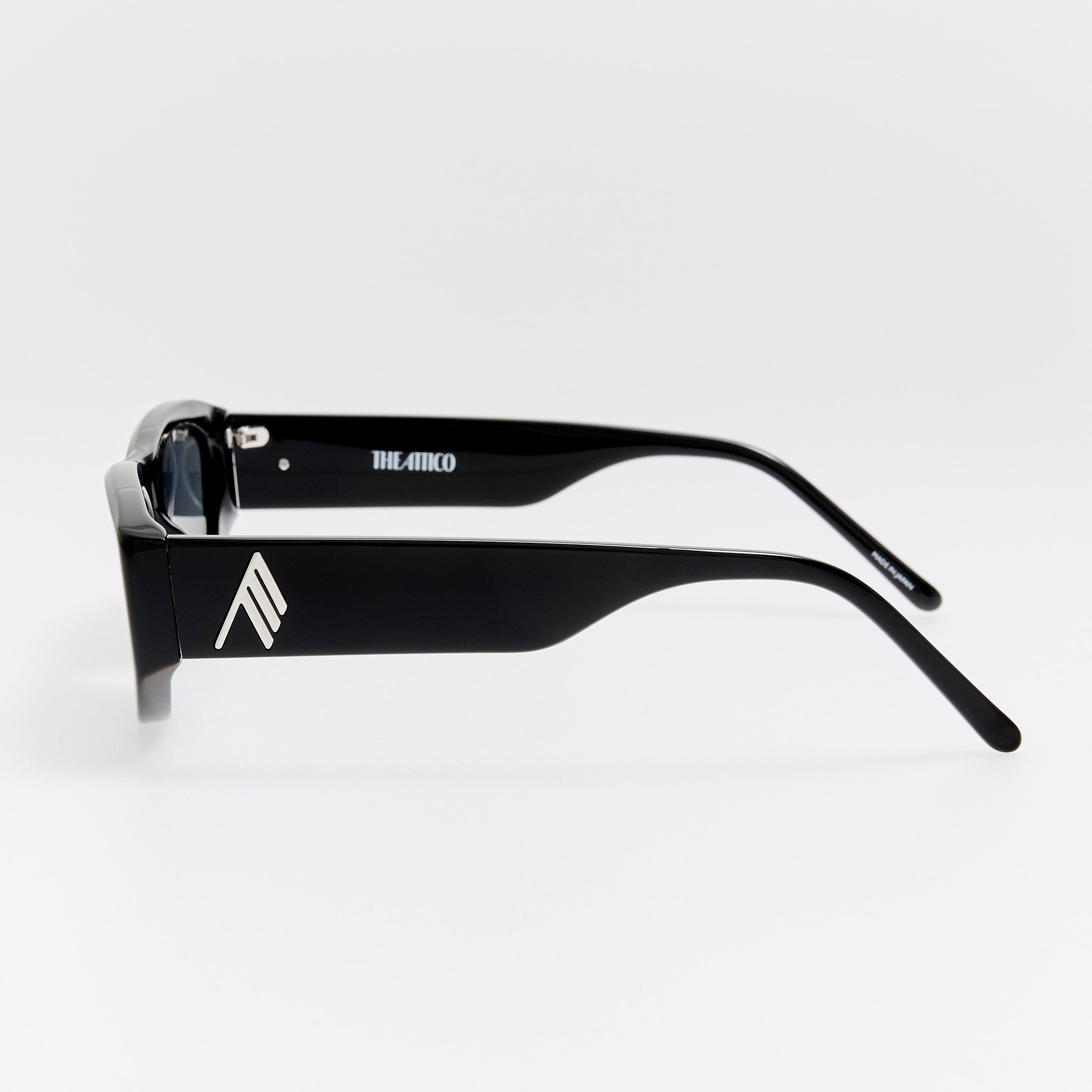 Maya D-Frame Sunglasses in Black and Grey
