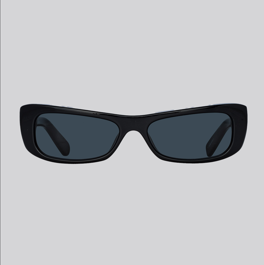 Capri Rectangular Sunglasses in Black
