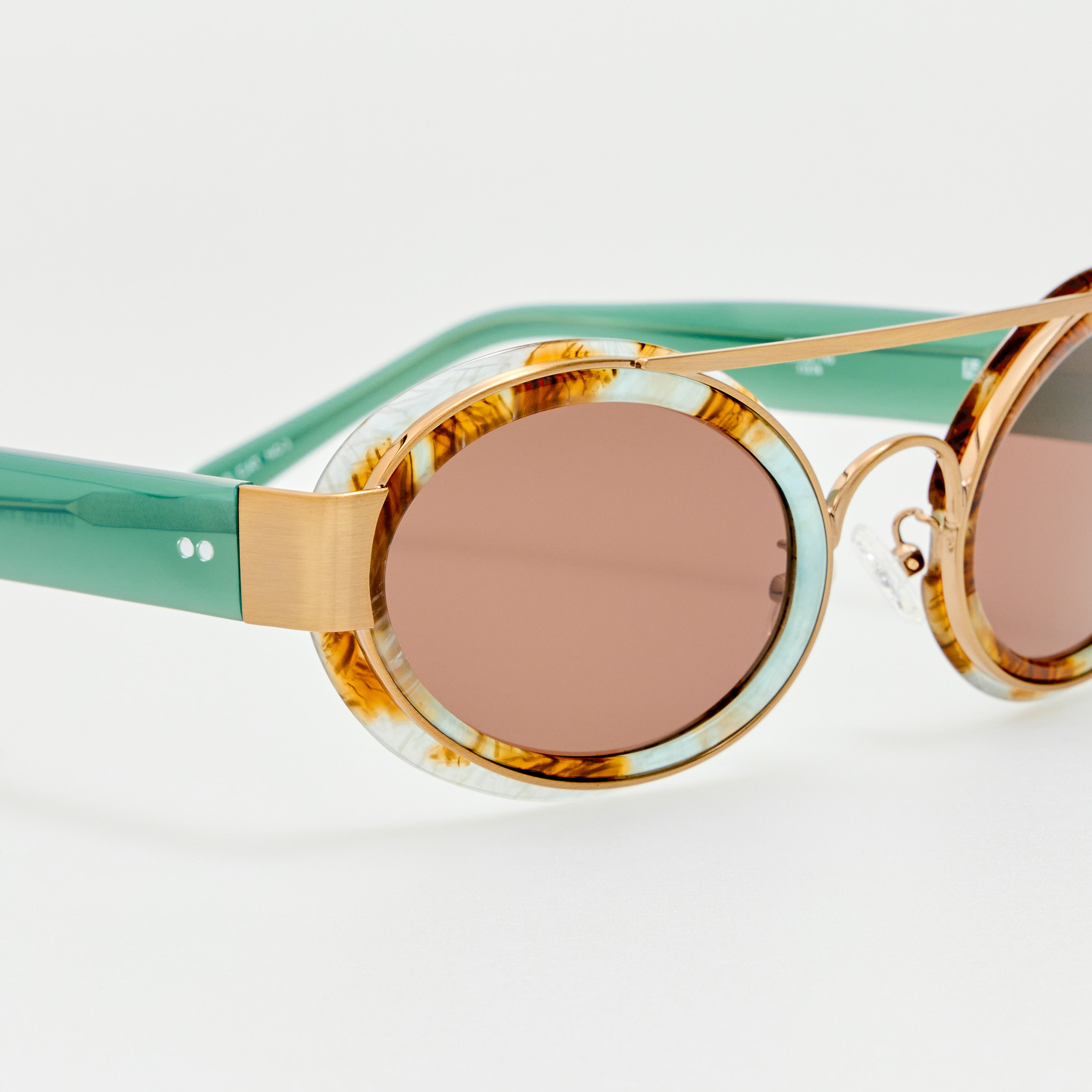 Cat Eye Sunglasses in Marble