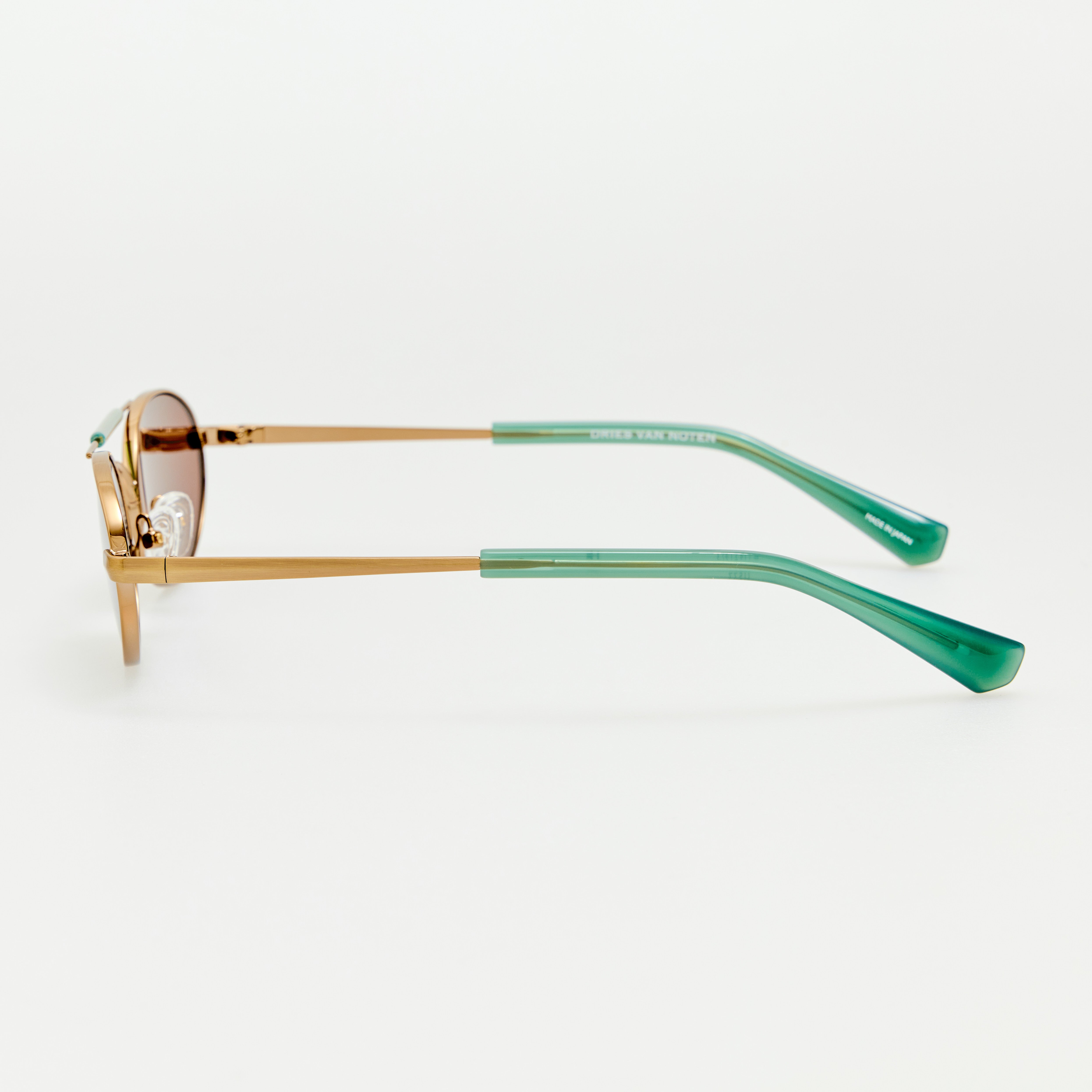 Oval Sunglasses in Gold and Blue