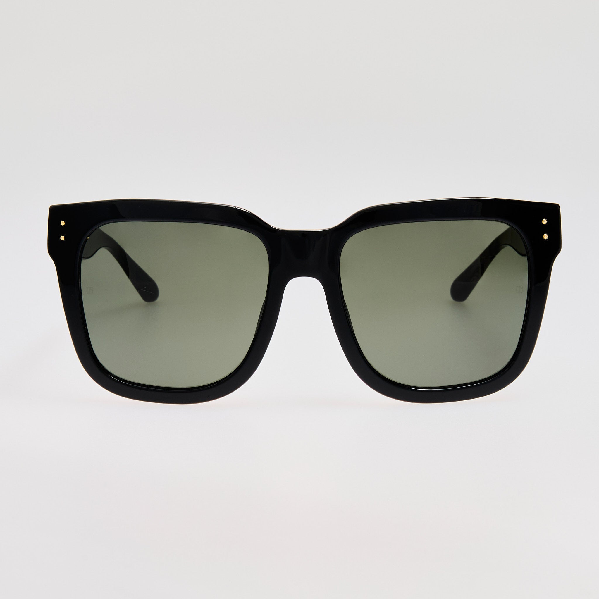 Freya Square Sunglasses in Black with Diamond