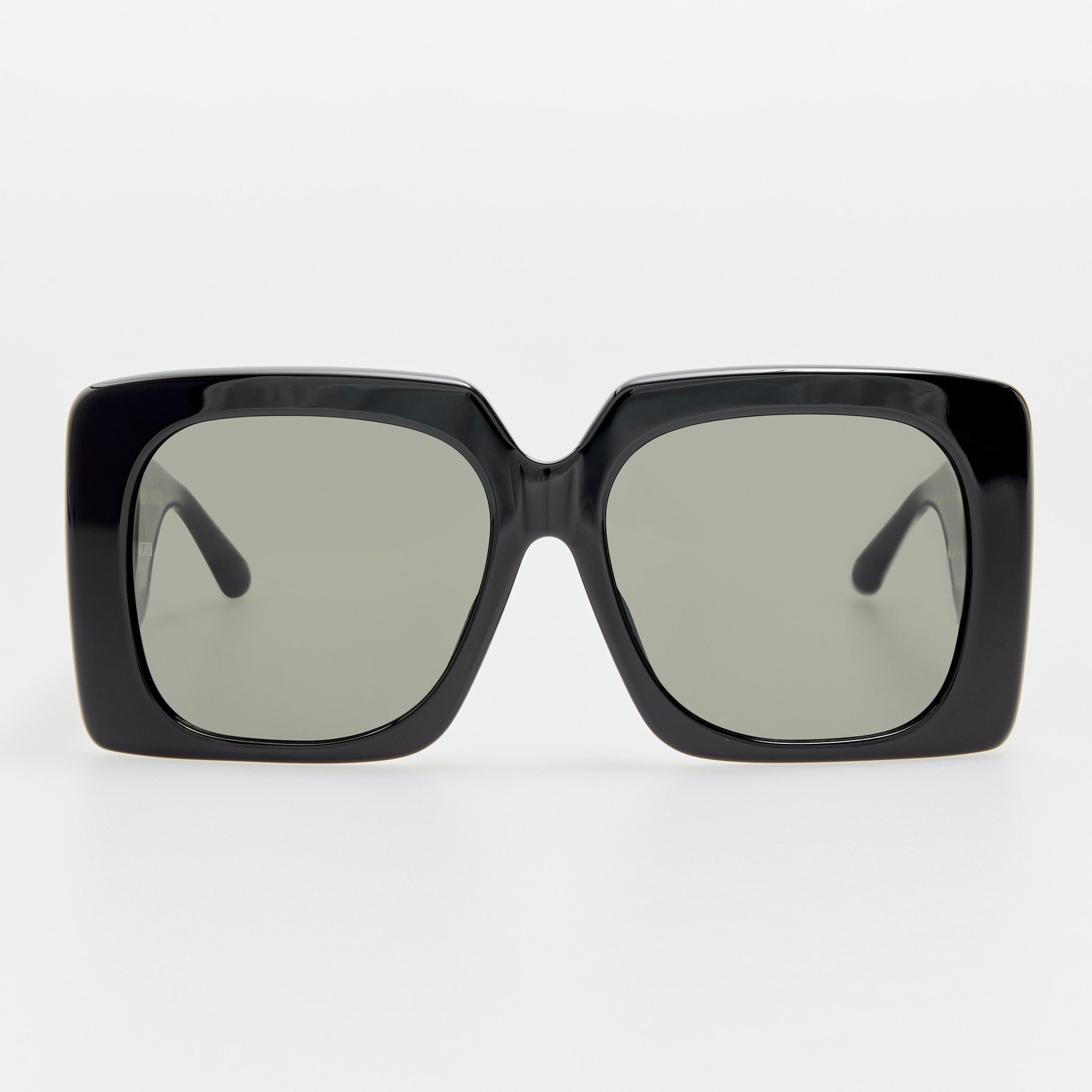 Sierra Sunglasses in Black with Rainbow Sapphires and 22K Gold