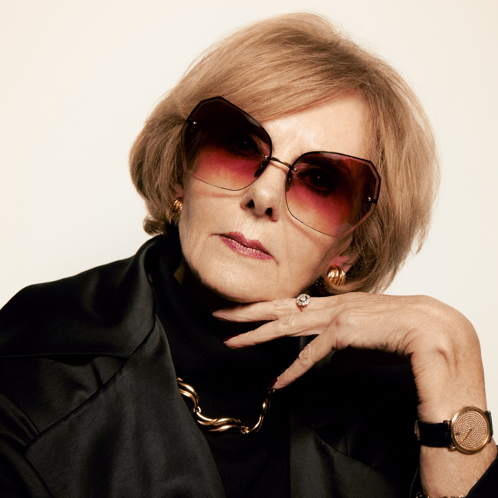 Lila Sunglasses in Red and Gold