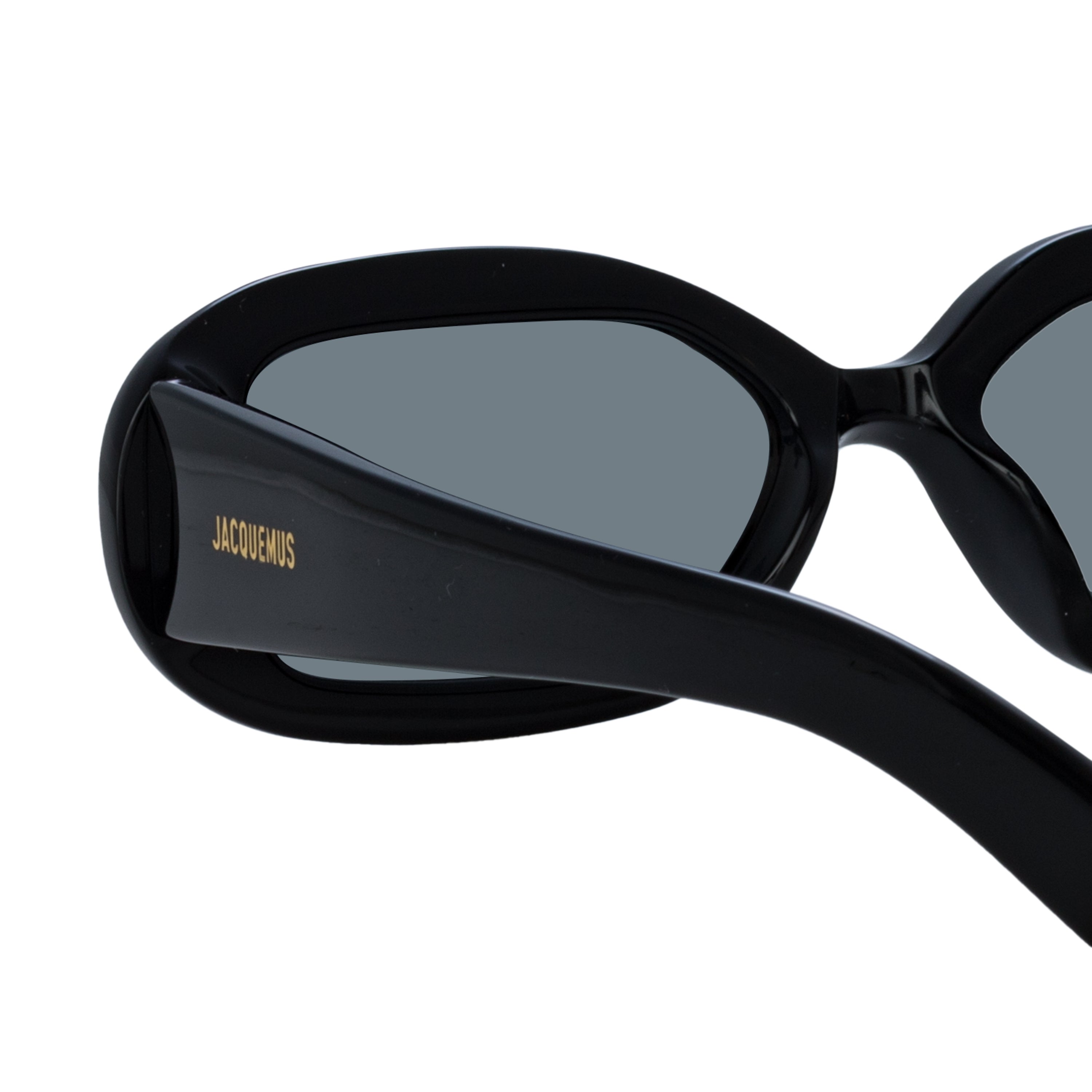 Rond Carre Rectangular Sunglasses in Black