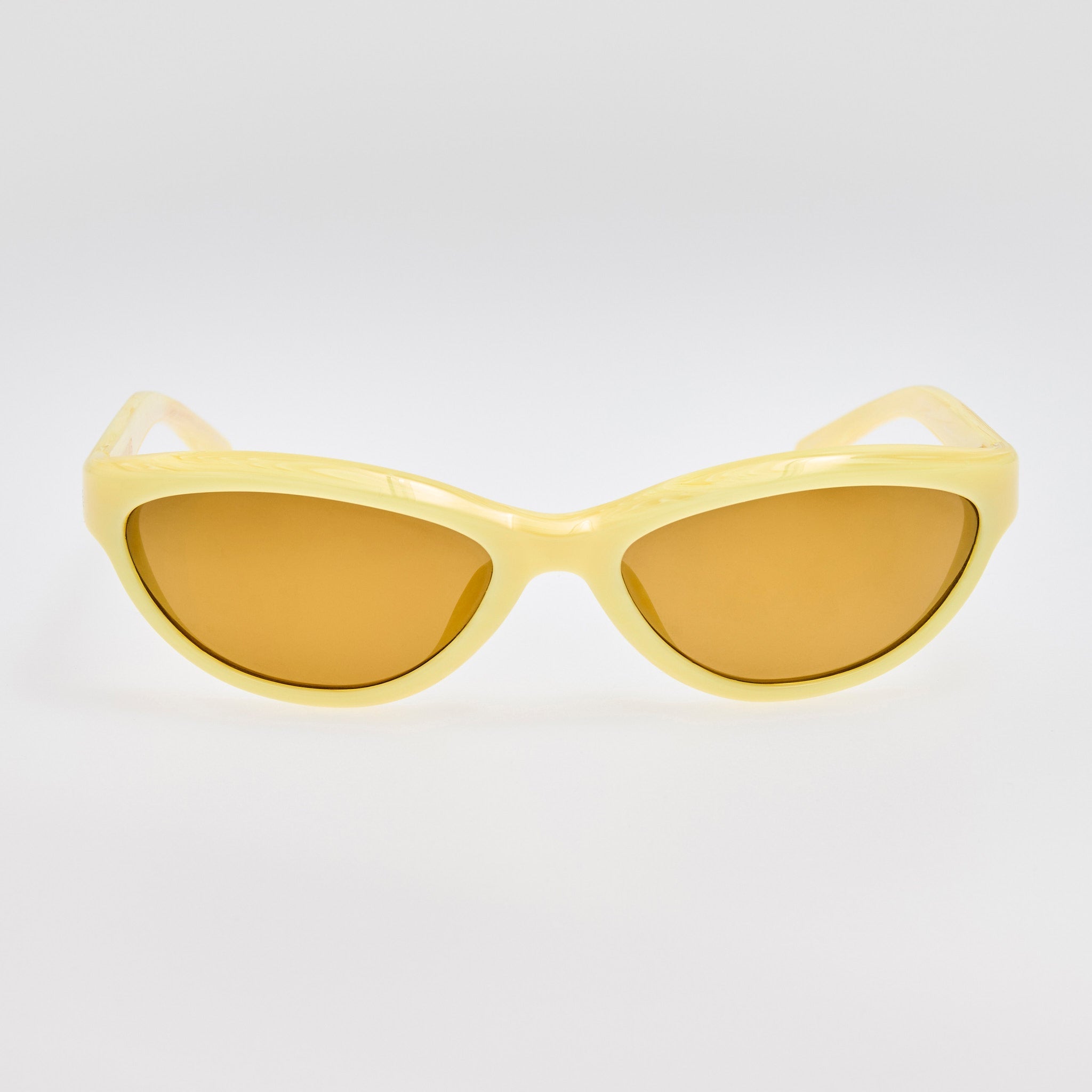 Curvo Sunglasses in Milky Yellow