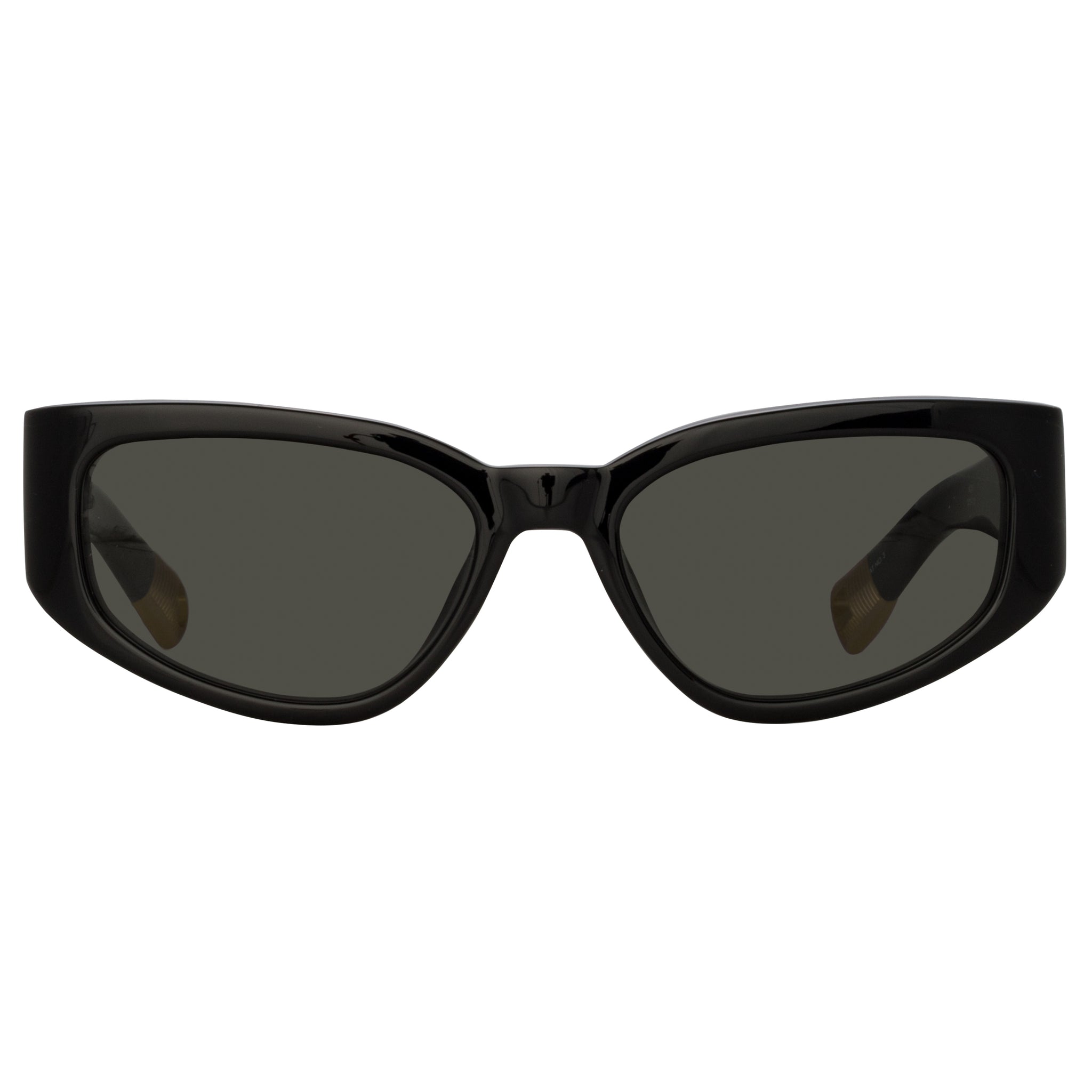 Jacquemus Gala Cat Eye Sunglasses in Black | Linda Farrow Official 