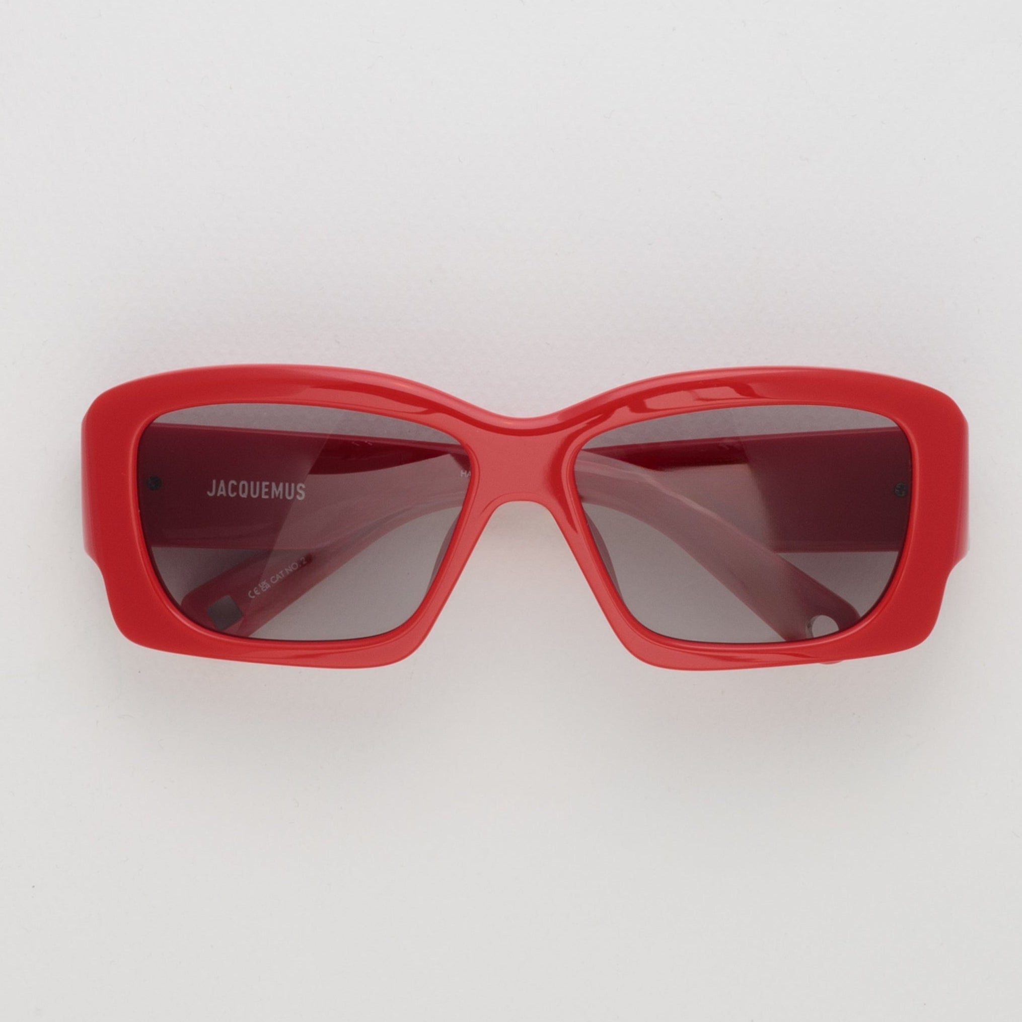 Croisiere Rectangular Sunglasses in Red