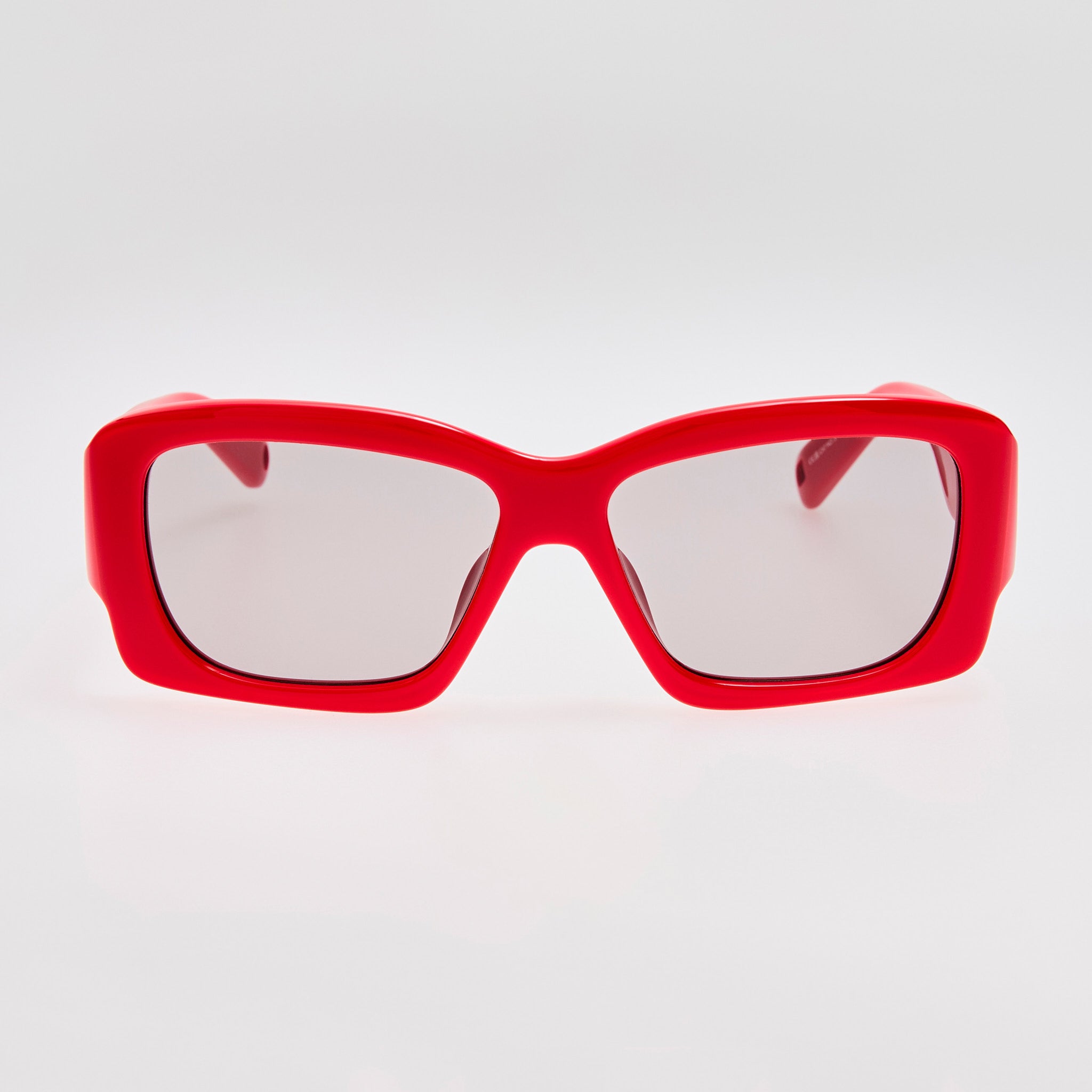 Croisiere Rectangular Sunglasses in Red