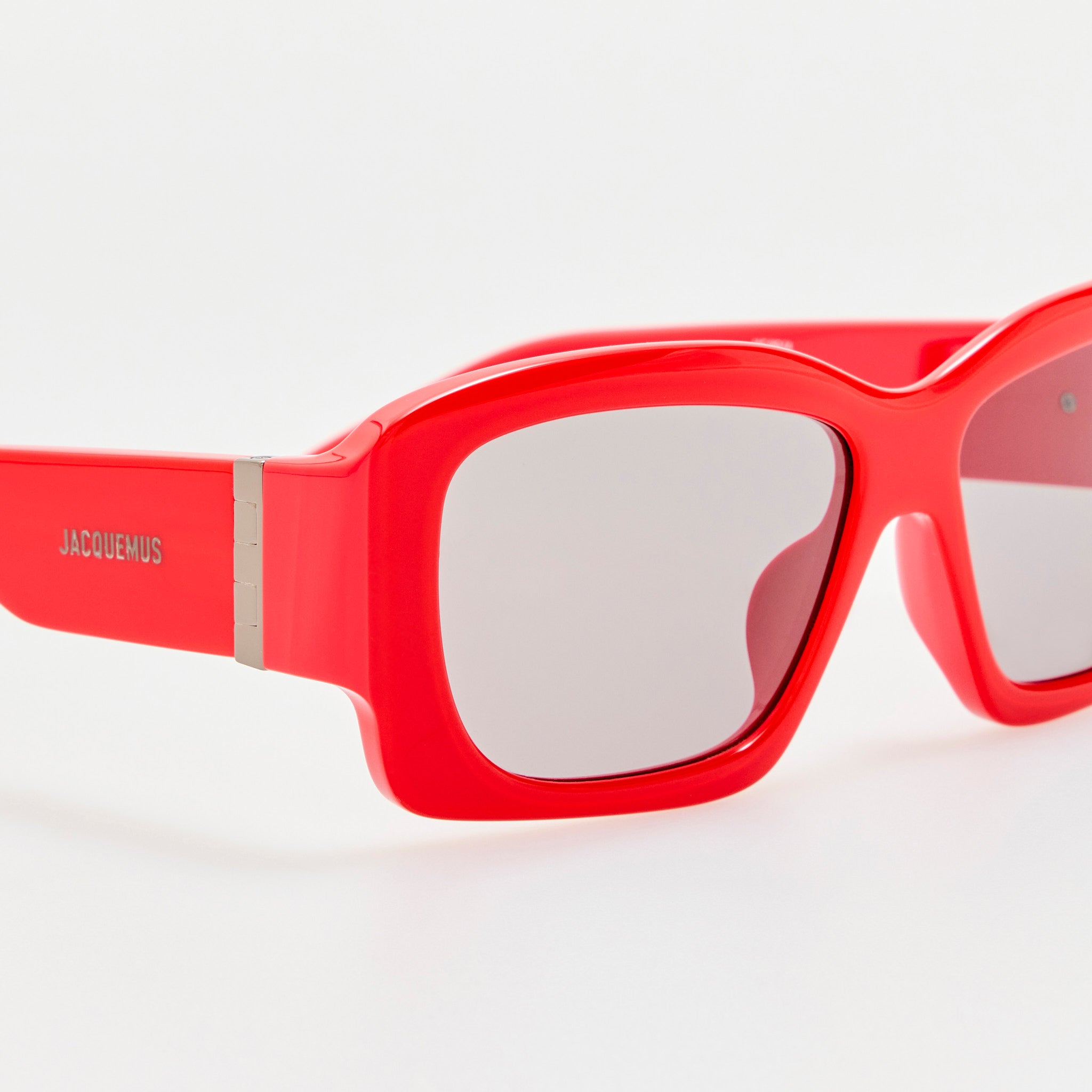 Croisiere Rectangular Sunglasses in Red