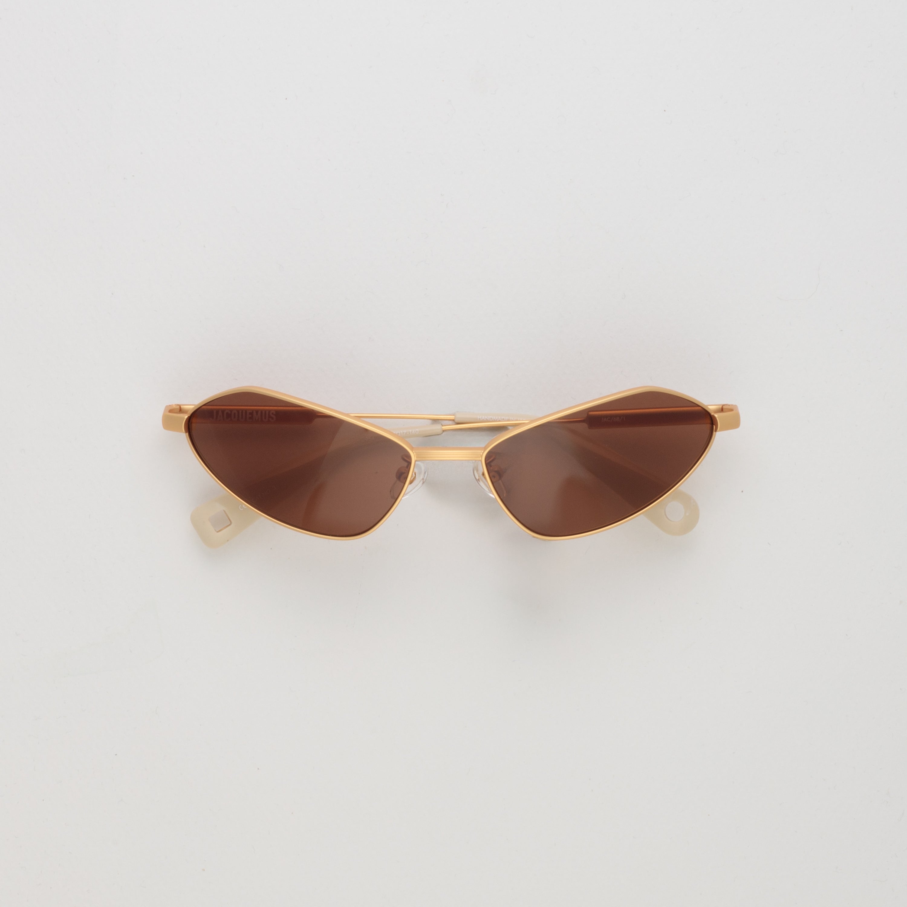 Bambino Angular Metal Sunglasses in Matt Gold