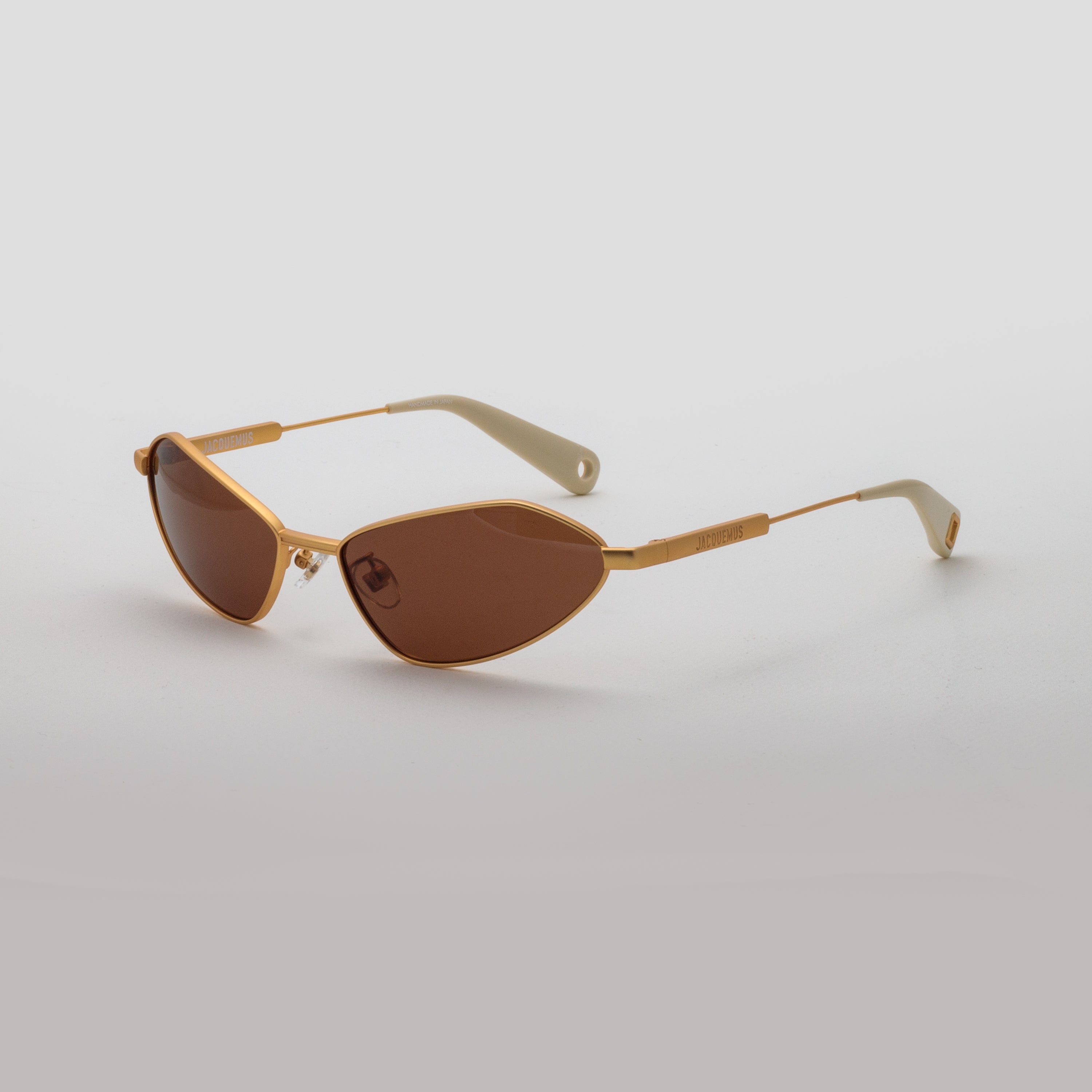 Bambino Angular Metal Sunglasses in Matt Gold