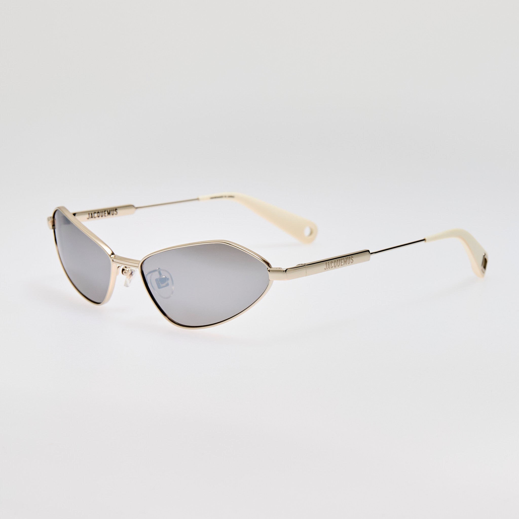 Bambino Angular Metal Sunglasses in Silver