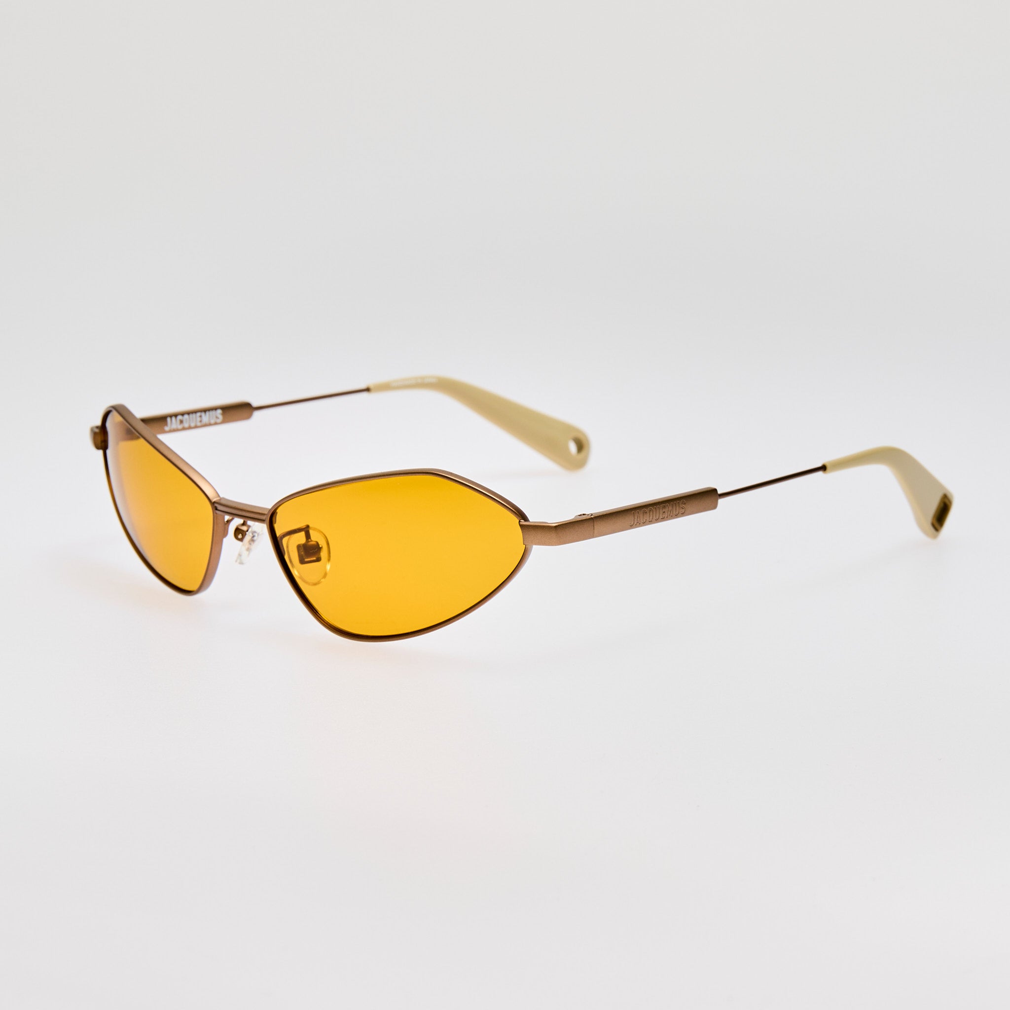 Bambino Angular Metal Sunglasses in Matt Putty