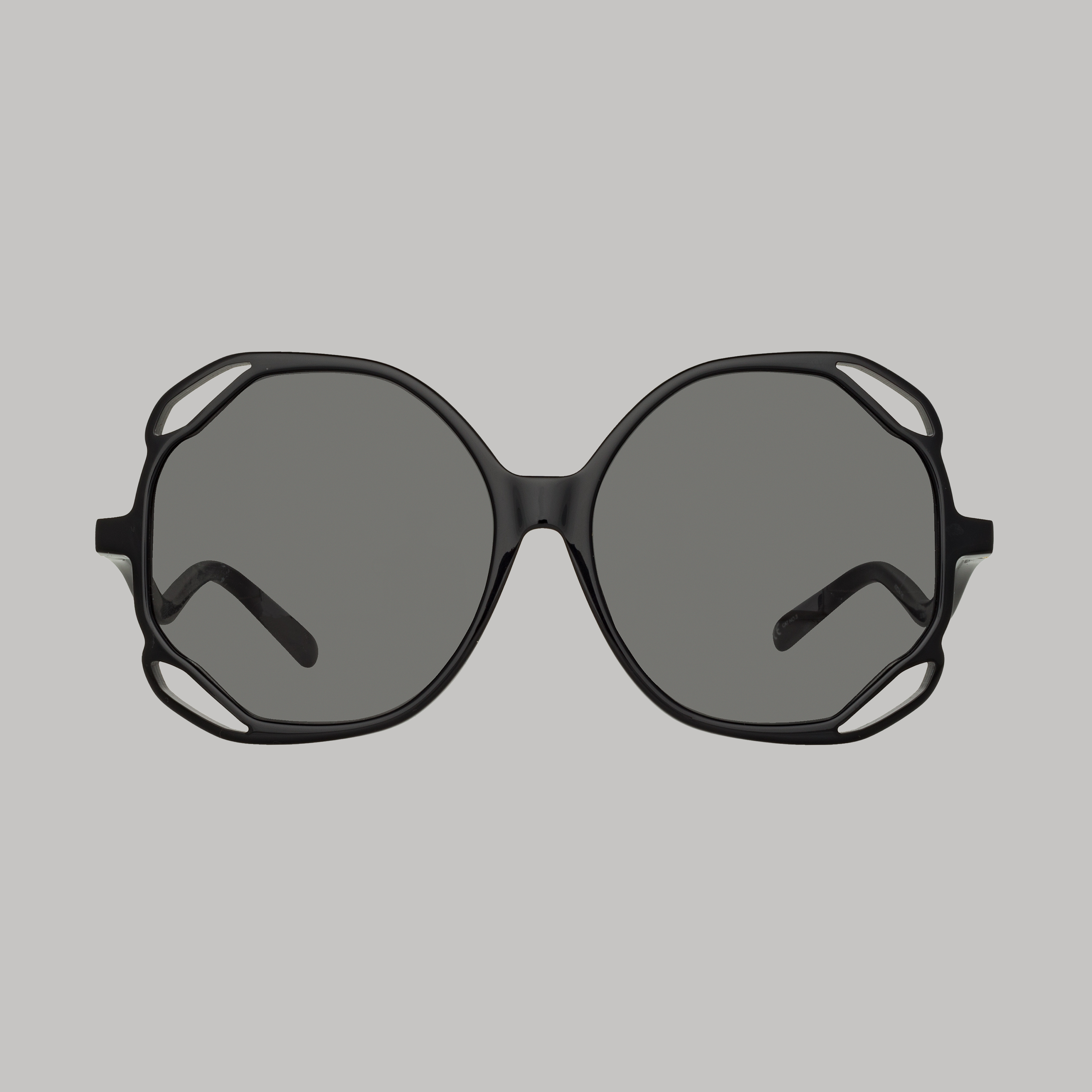 Jerry Oversized Sunglasses in Black