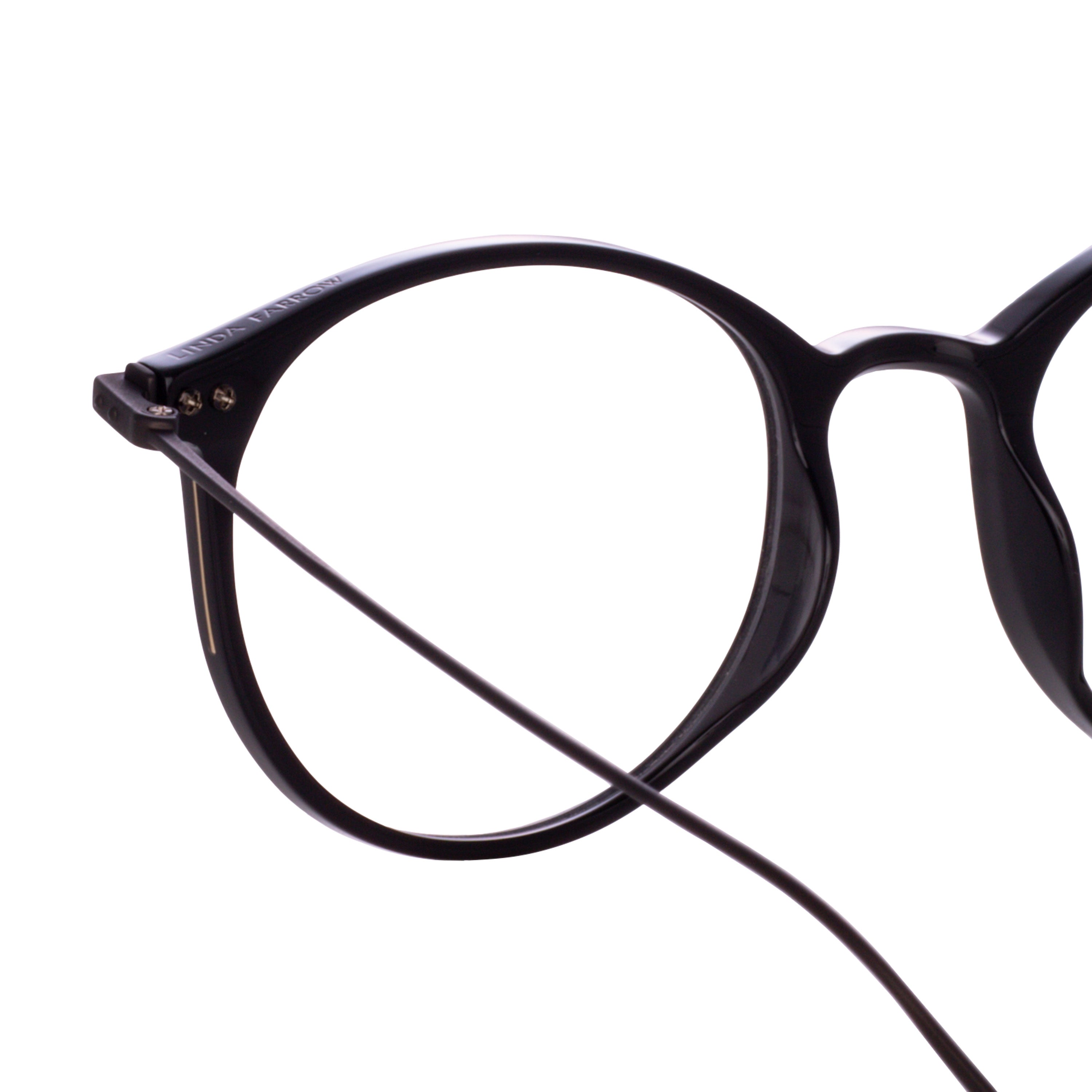 Gray Optical Frame in Black Matt Nickel