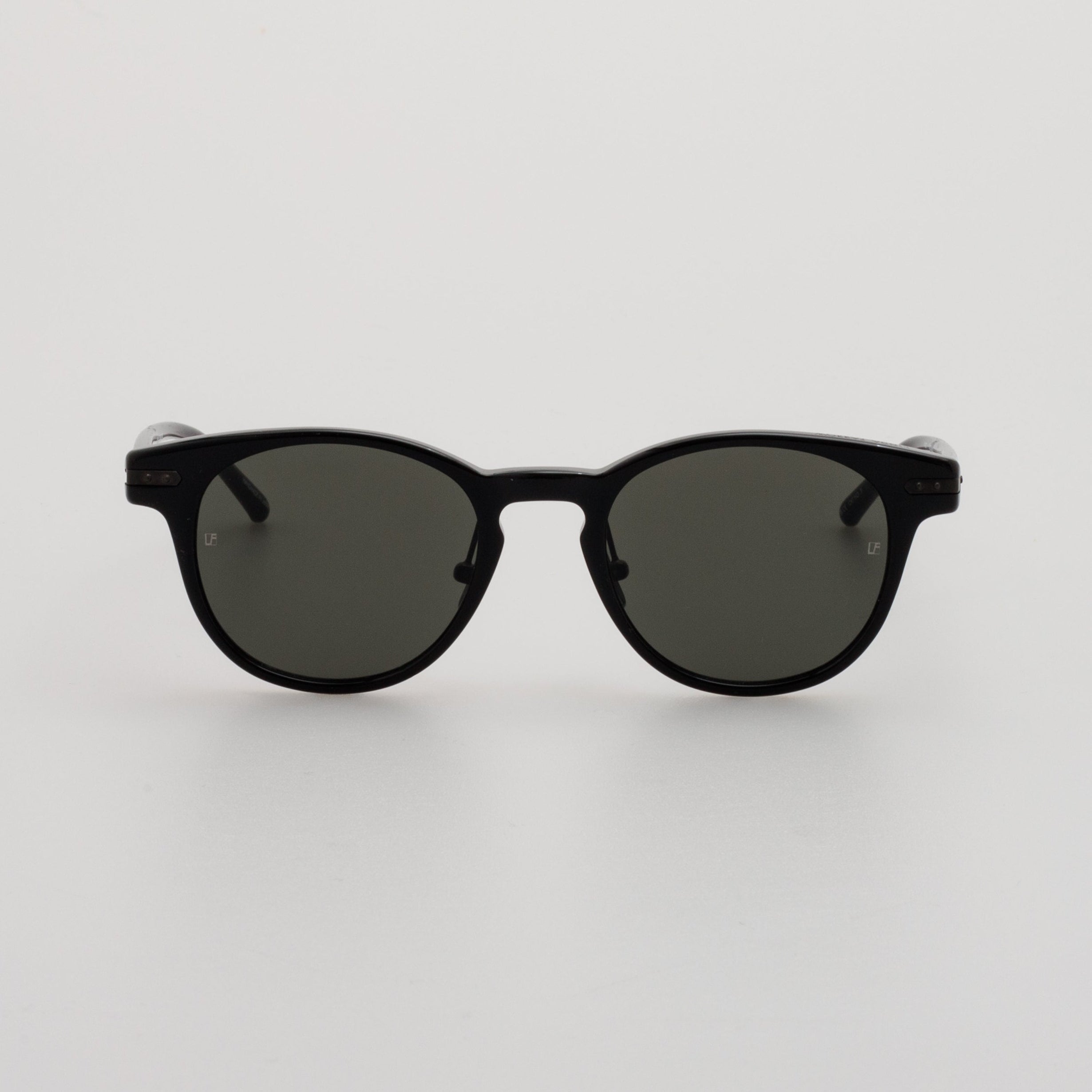 Bay Sunglasses in Black and Matt Nickel