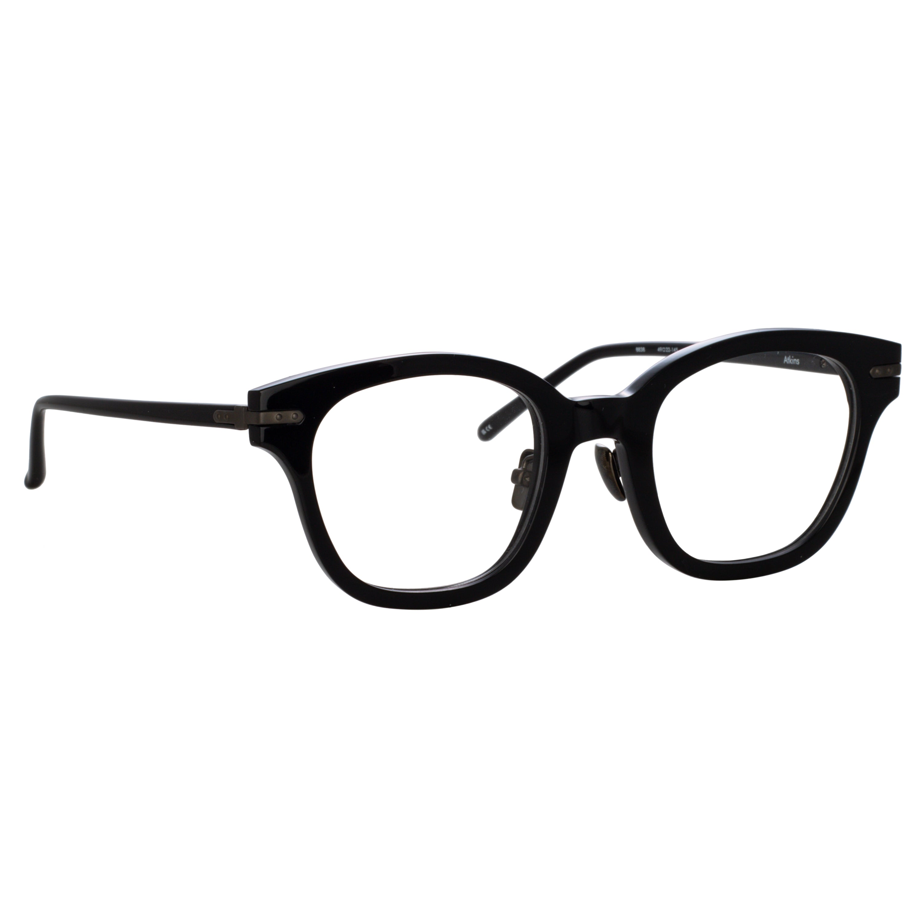 Atkins Optical in Black Matt Nickel