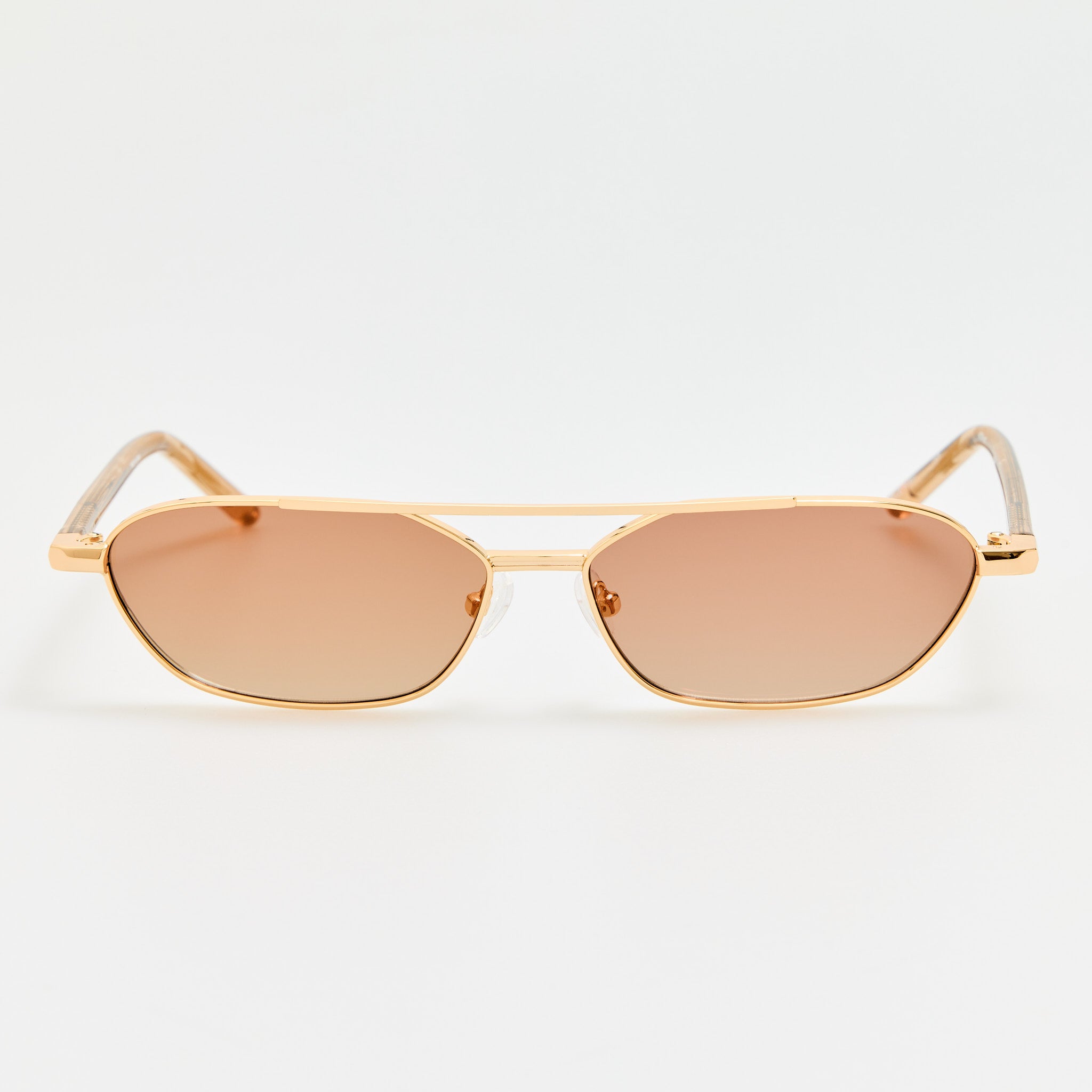Kika Gloria Sunglasses in Gold and Camel