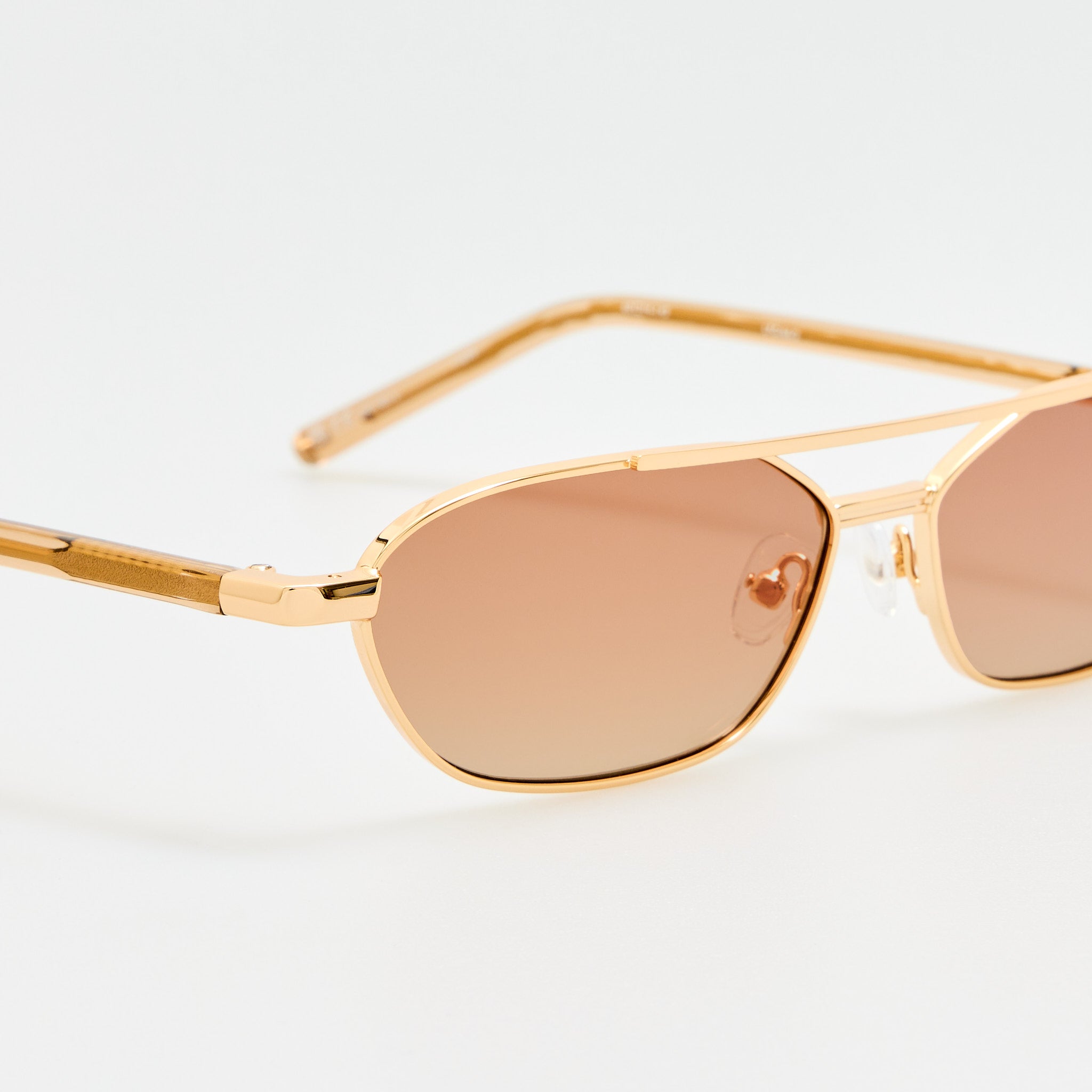 Kika Gloria Sunglasses in Gold and Camel