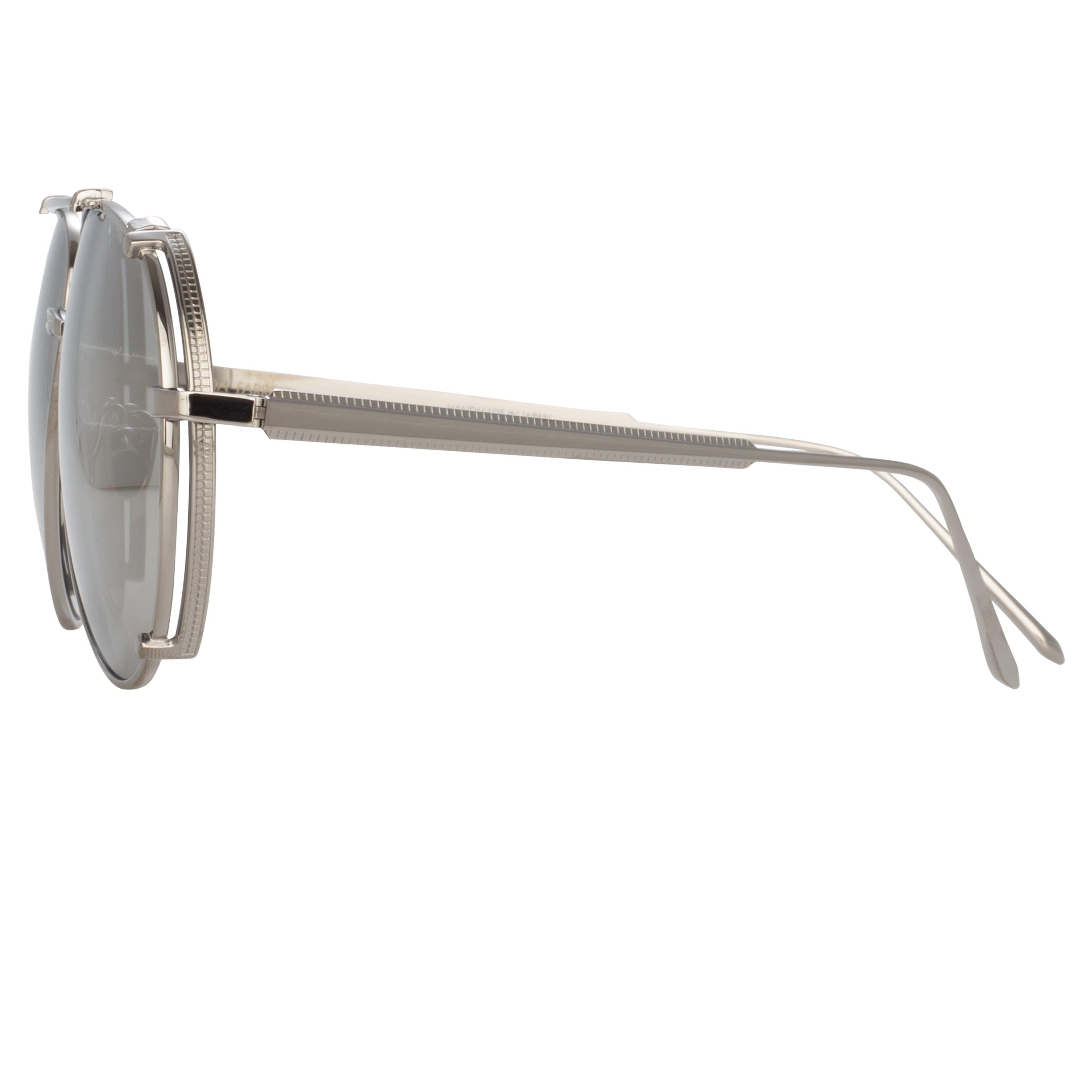 Newman Sunglasses in 22K White Gold
