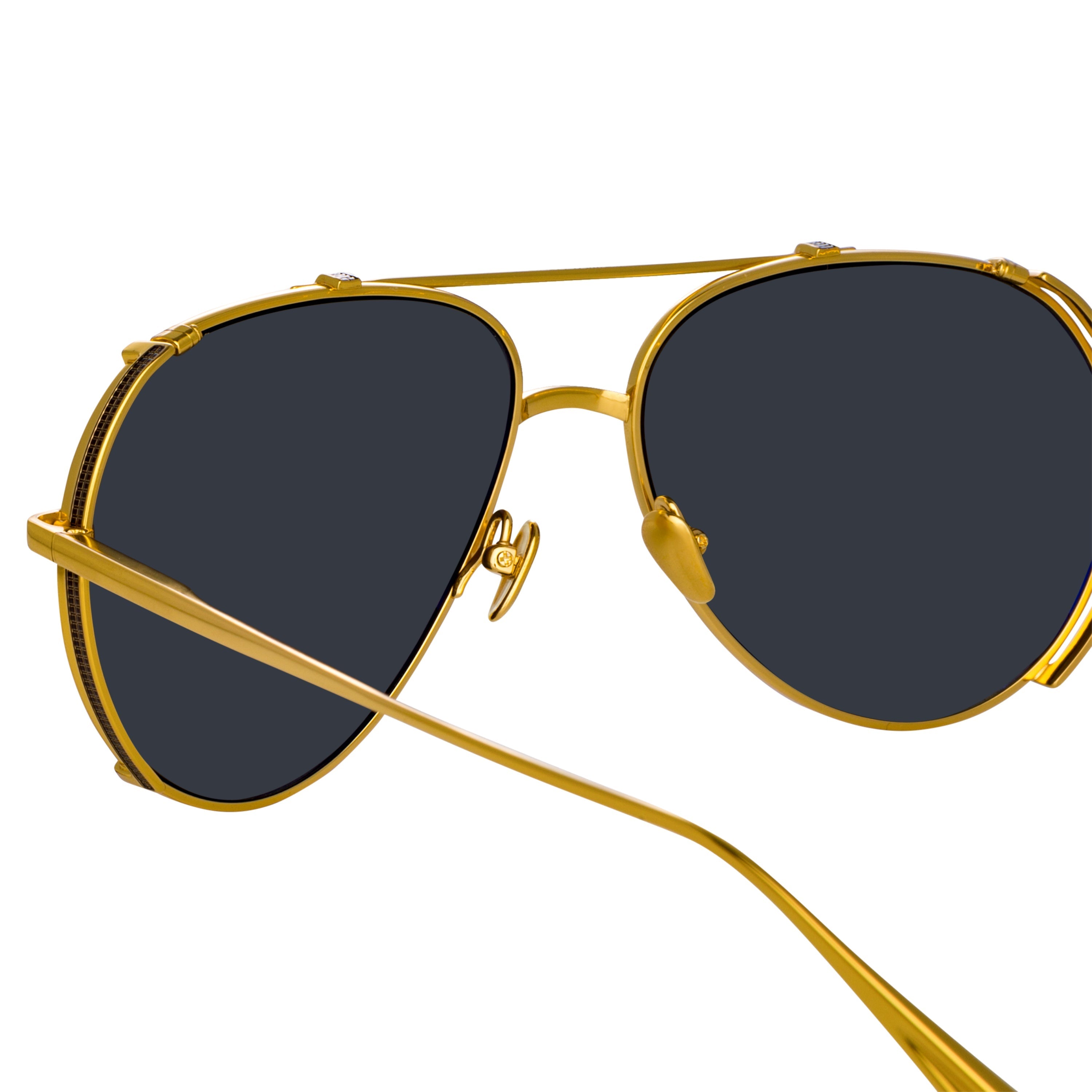 Newman Sunglasses in 22K Yellow Gold