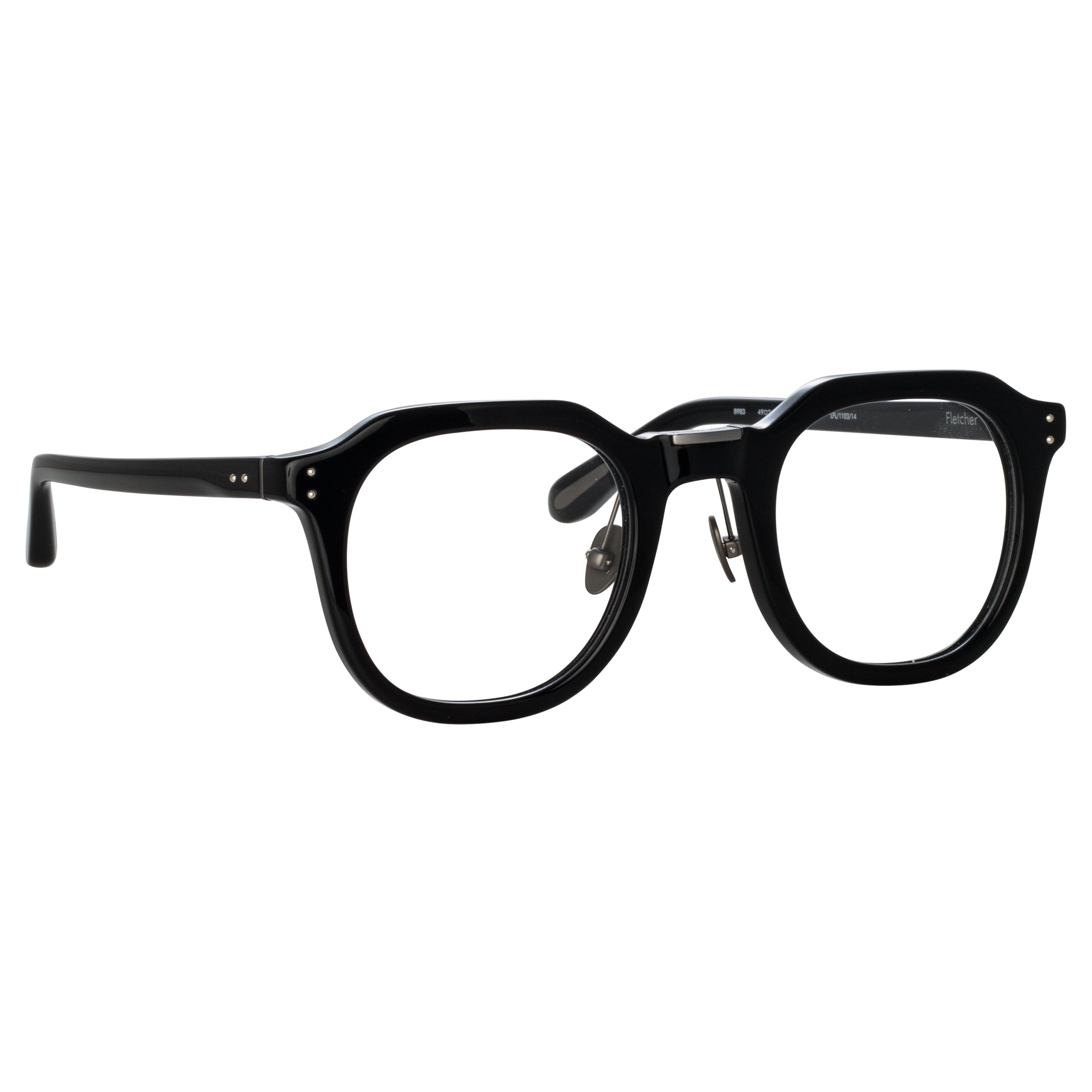 Fletcher Optical Frame in Black Matt Nickel