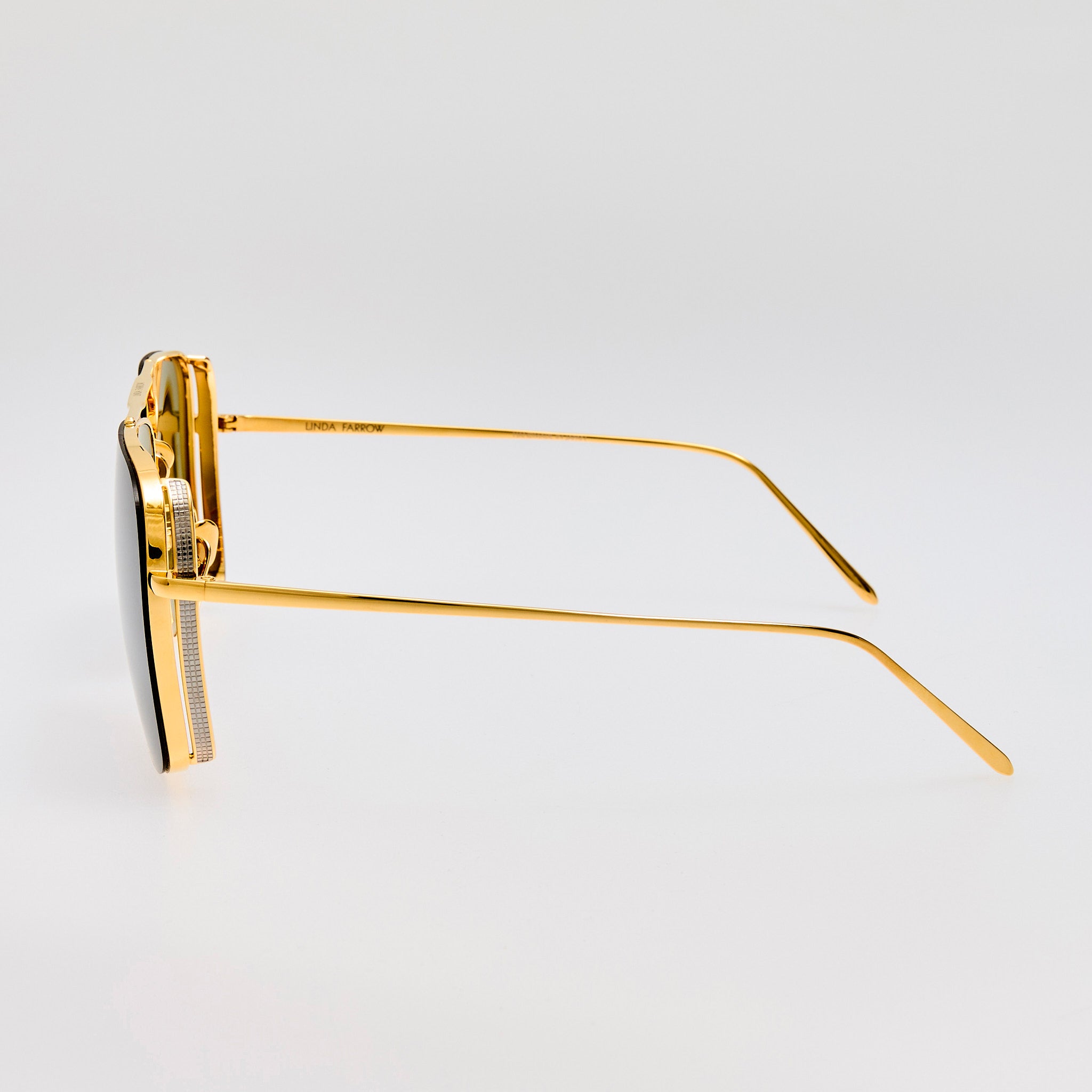 Asher Sunglasses in 22K Yellow Gold