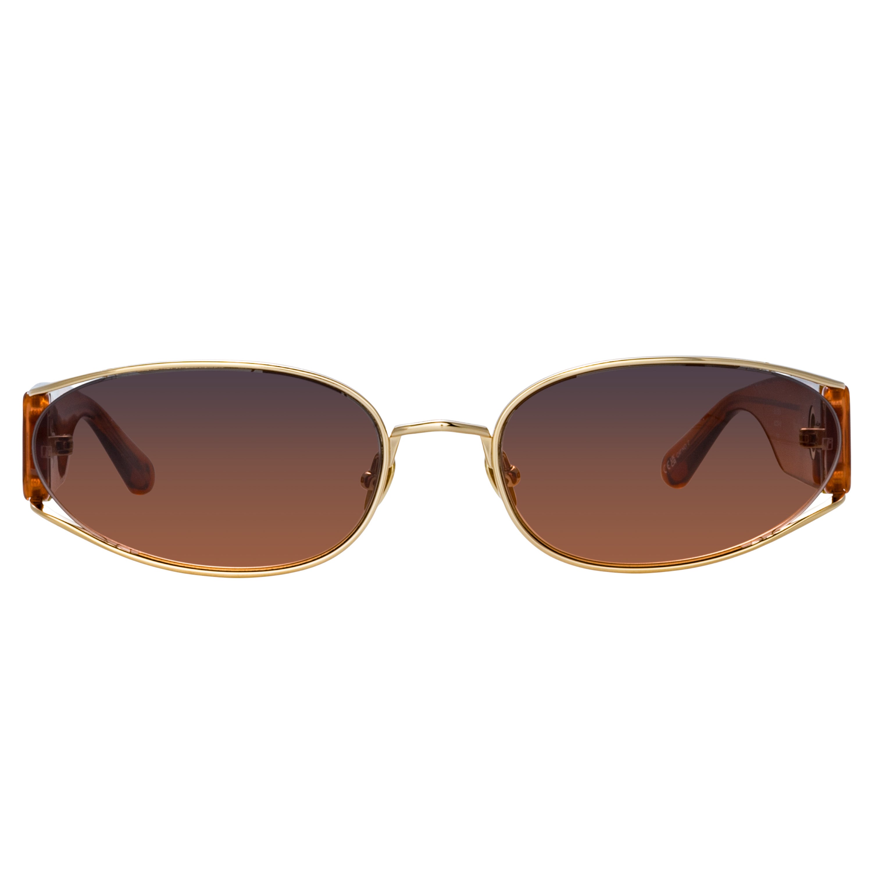 Shelby Sunglasses in 22K Light Gold and Dusk