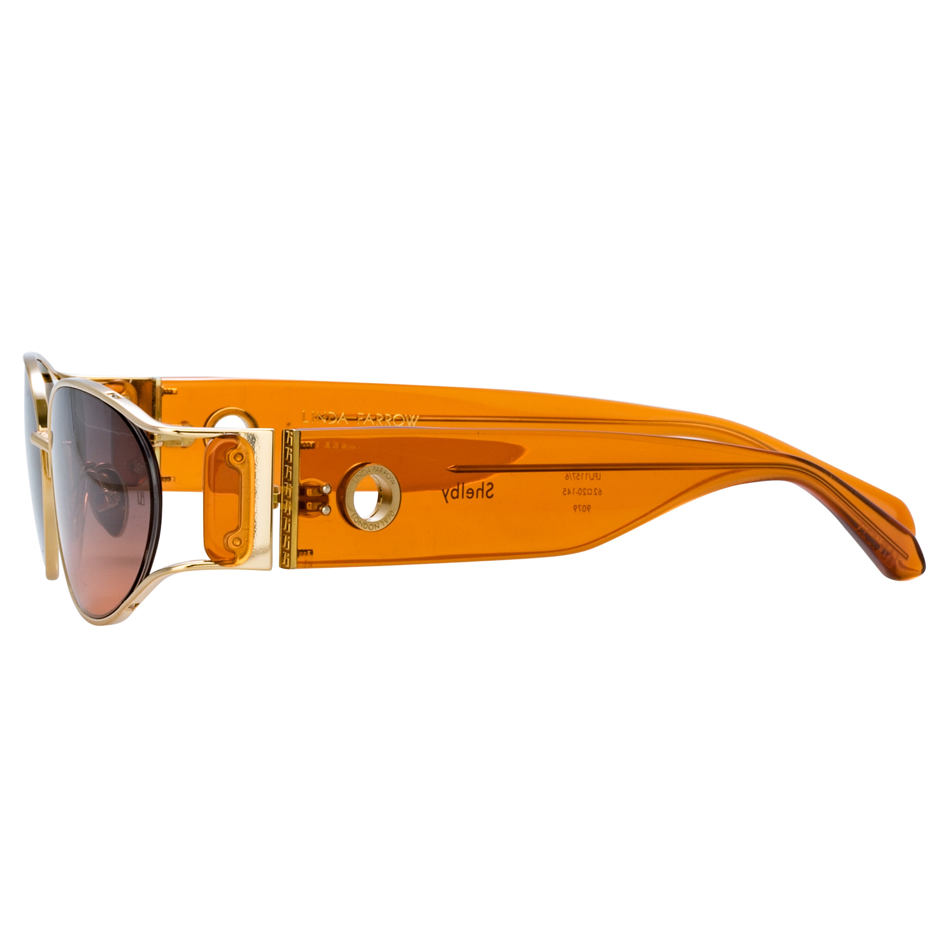 Shelby Sunglasses in 22K Light Gold and Dusk