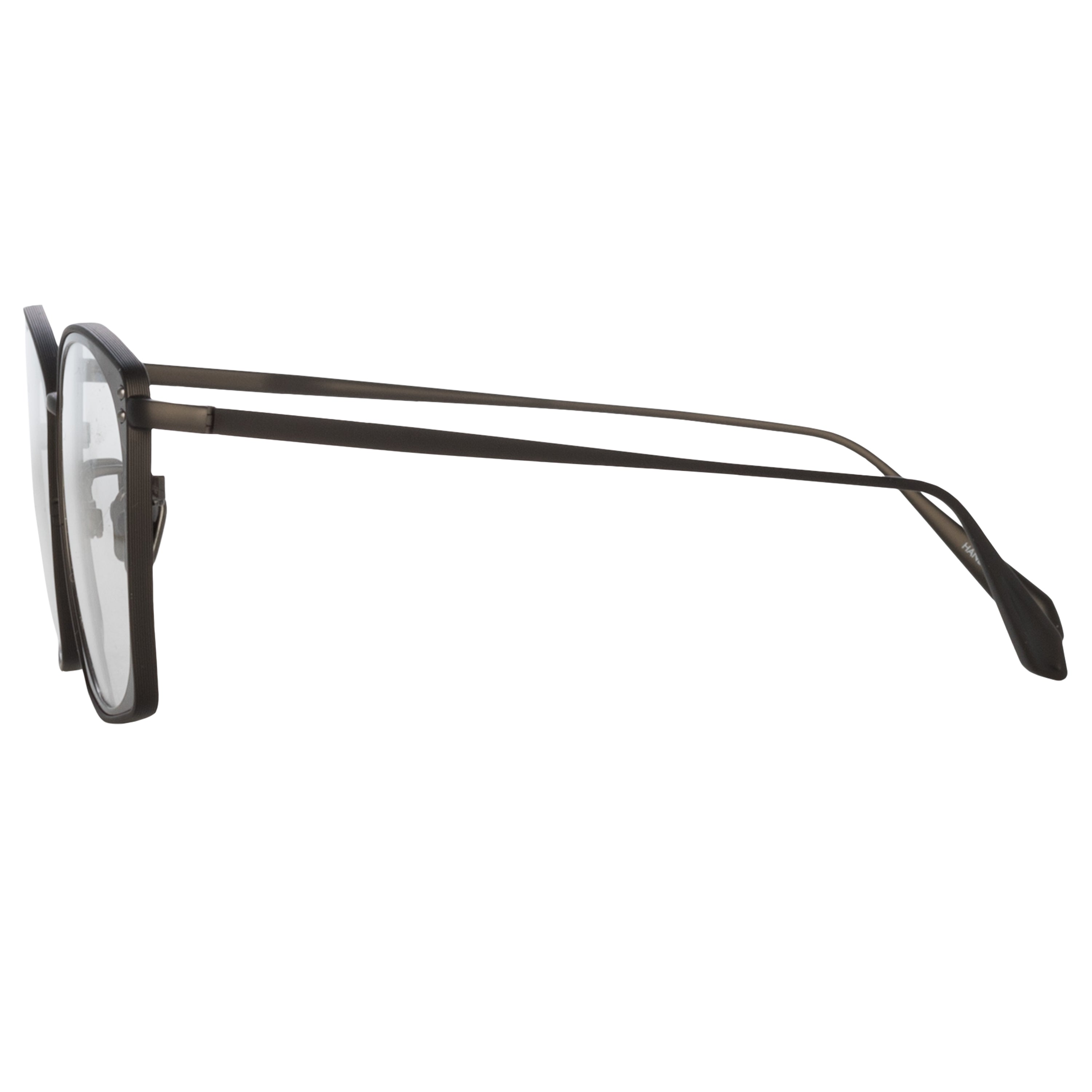 Milo Square Optical Frame in Black Matt Nickel