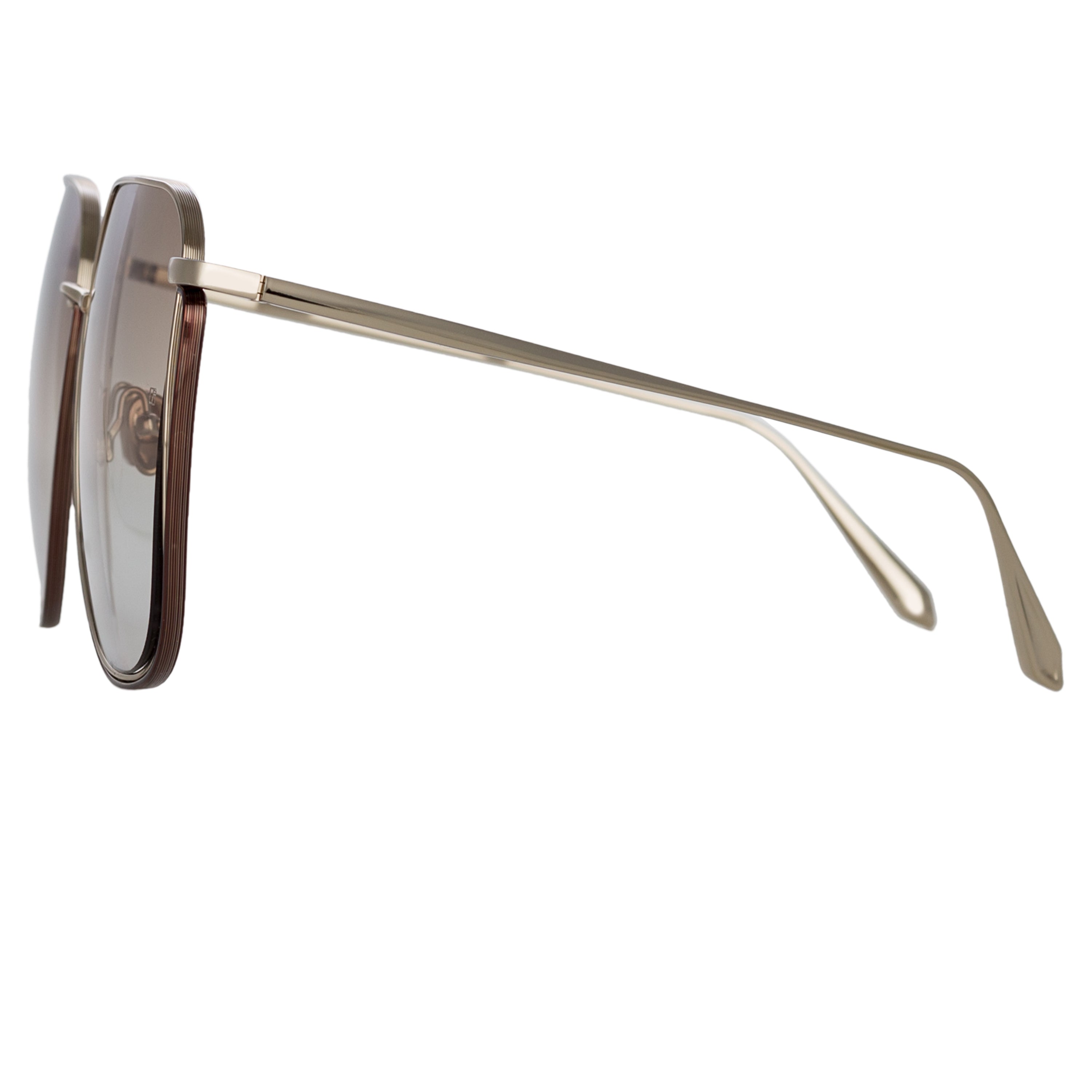 Camry Sunglasses in 22K Light Gold
