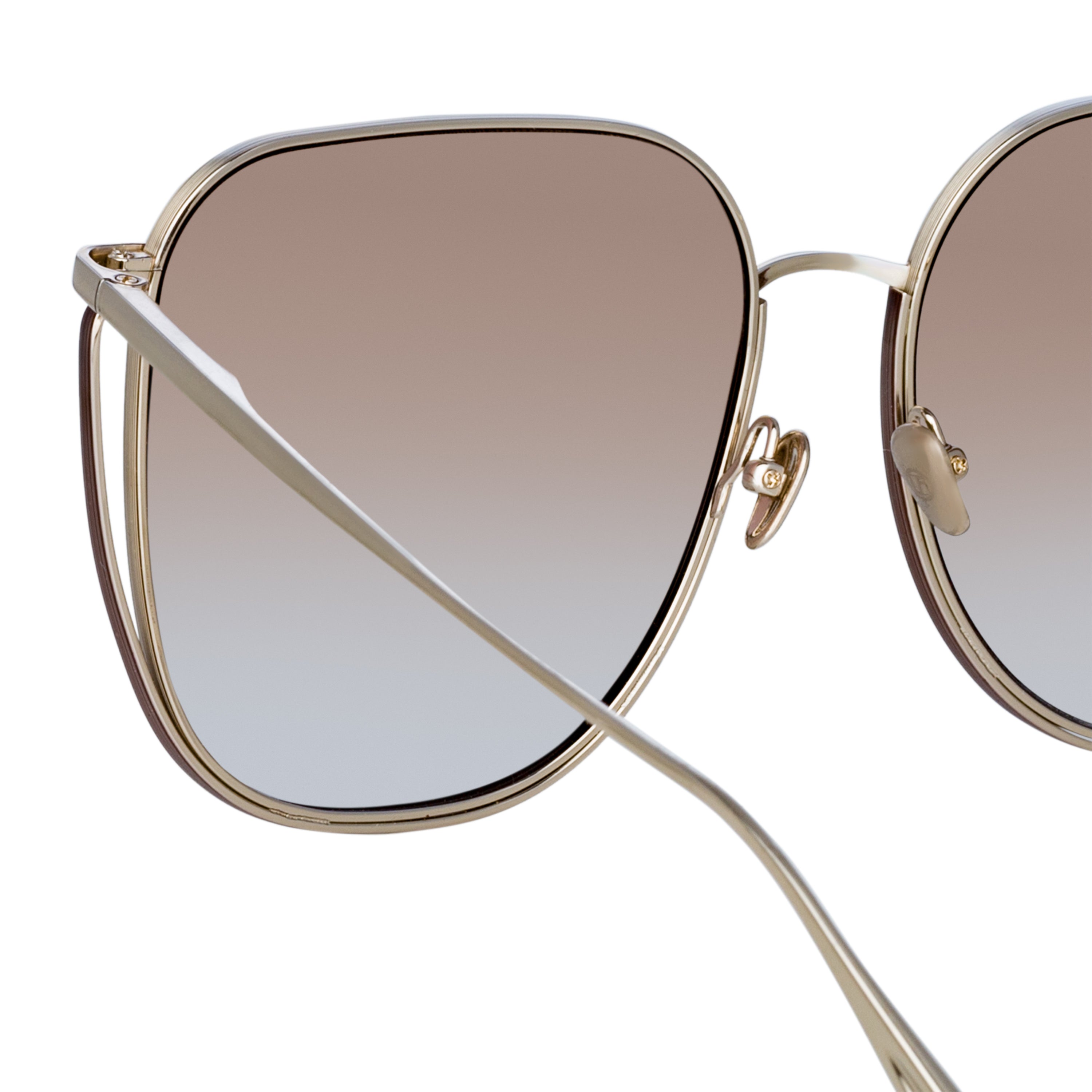 Camry Sunglasses in 22K Light Gold