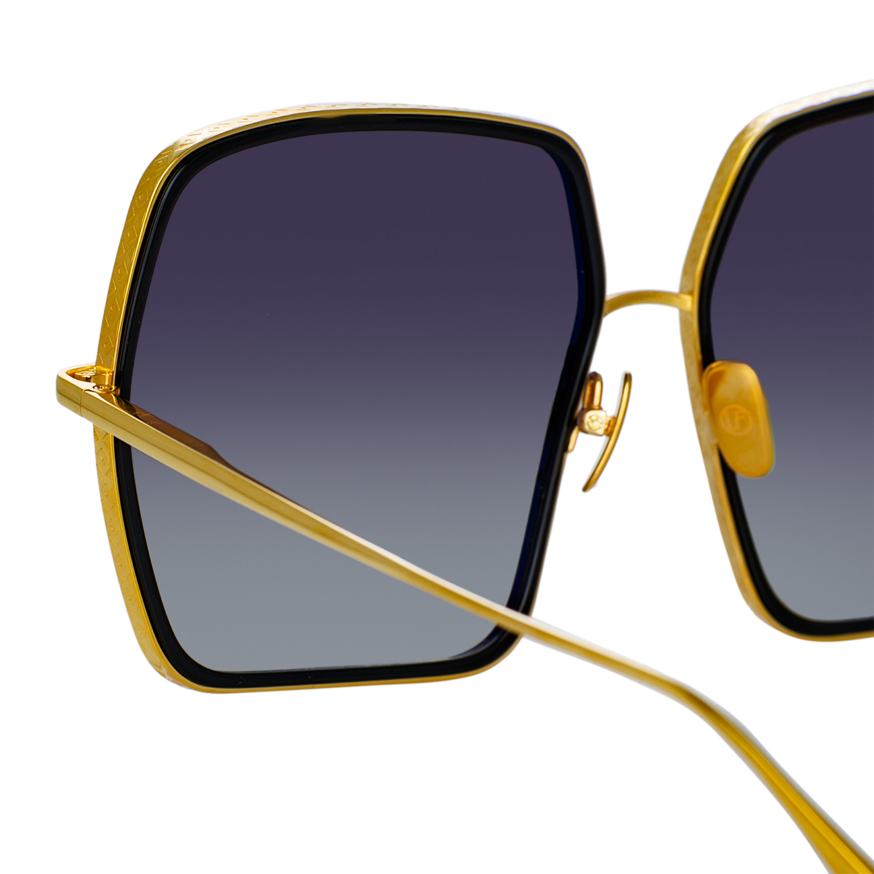 Camaro Sunglasses in 22K Yellow Gold