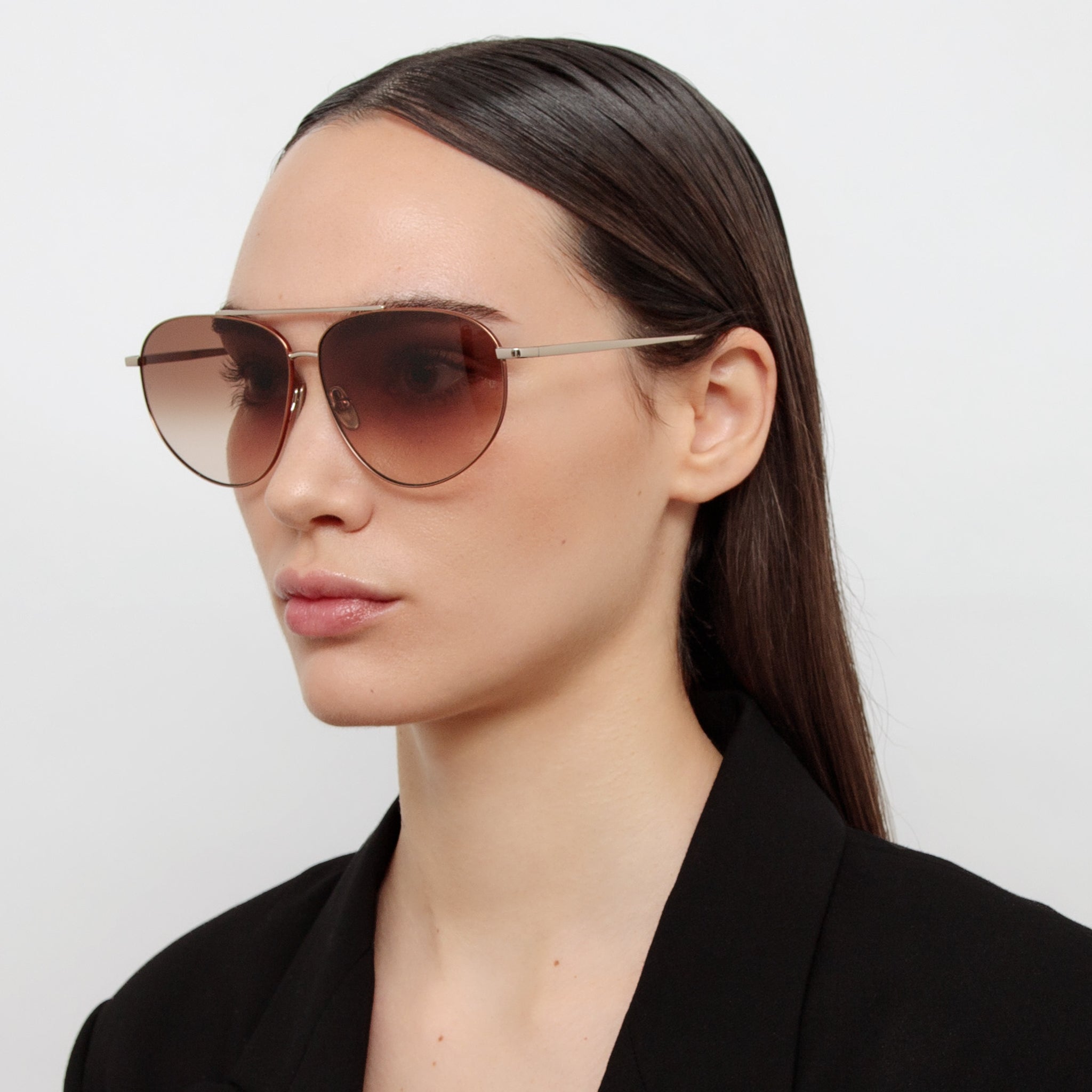 Gabriel Sunglasses in 22K Light Gold