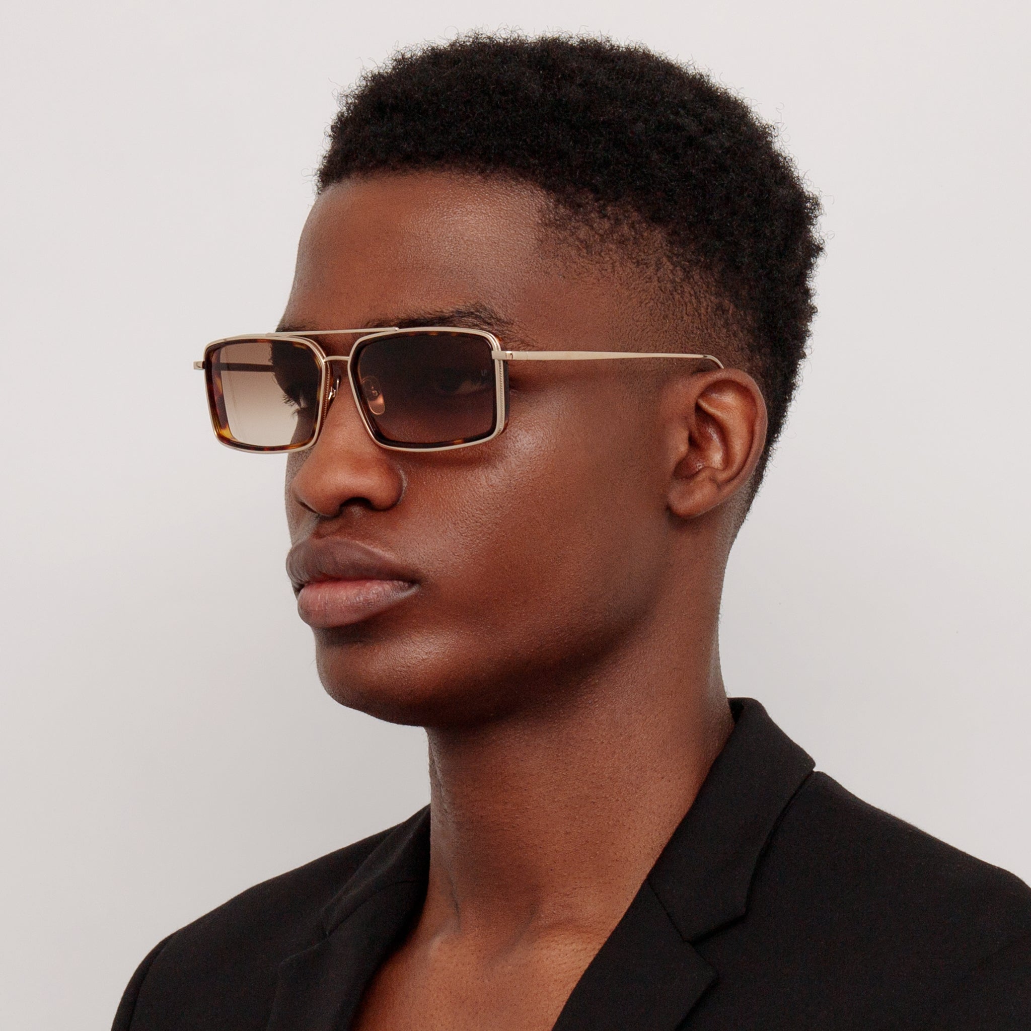 Cassia Sunglasses in 22K Light Gold