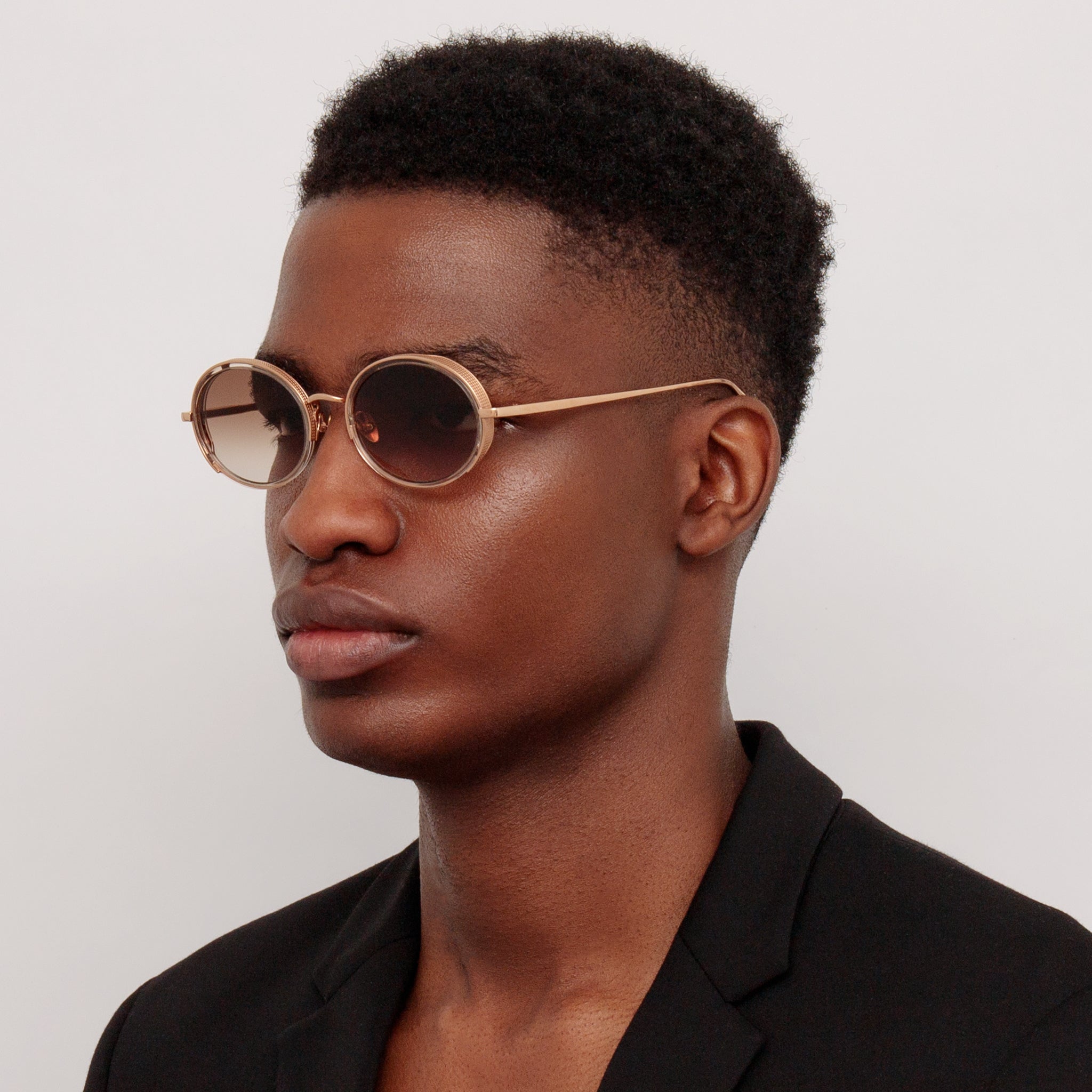 Finn Sunglasses in 18K Rose Gold