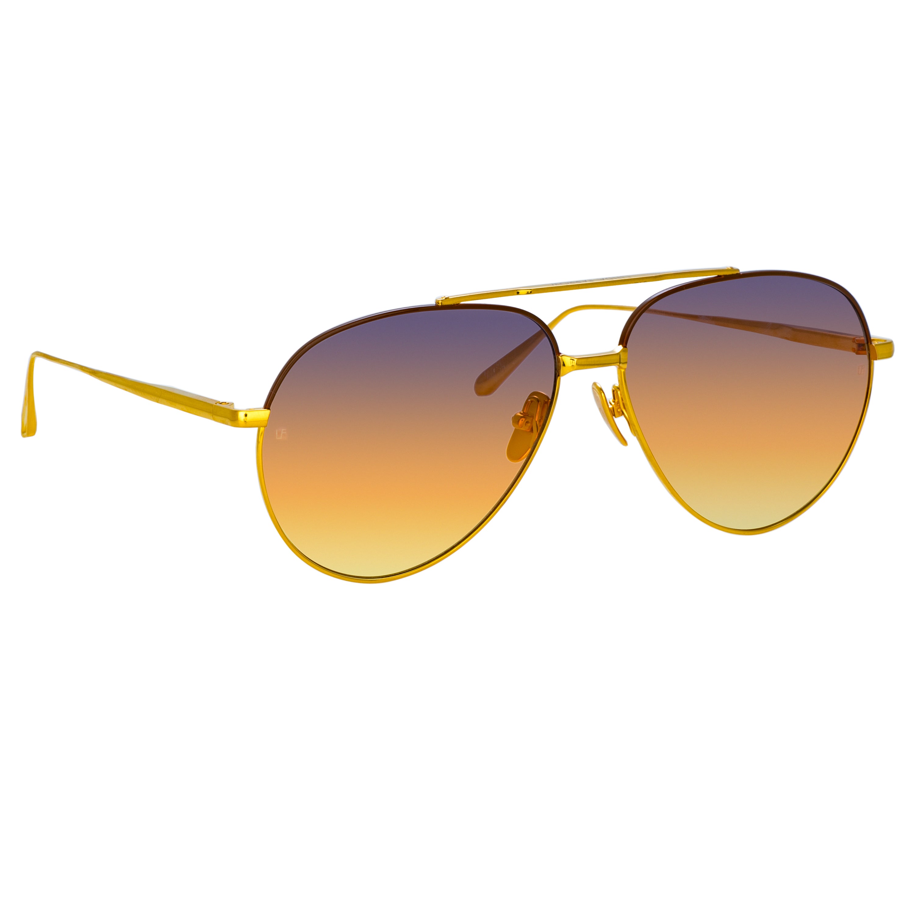 Marcelo Sunglasses in 22K Yellow Gold