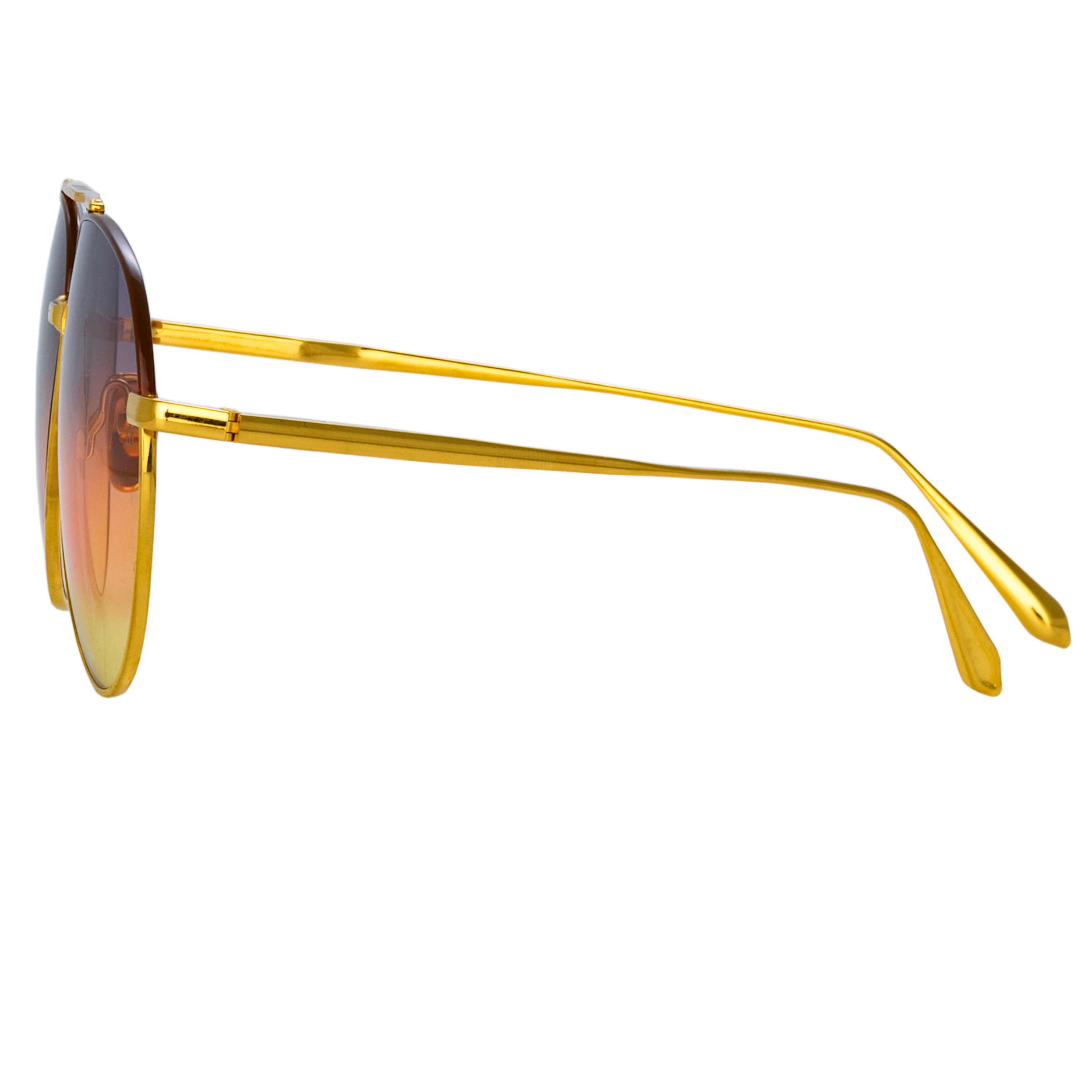 Marcelo Sunglasses in 22K Yellow Gold