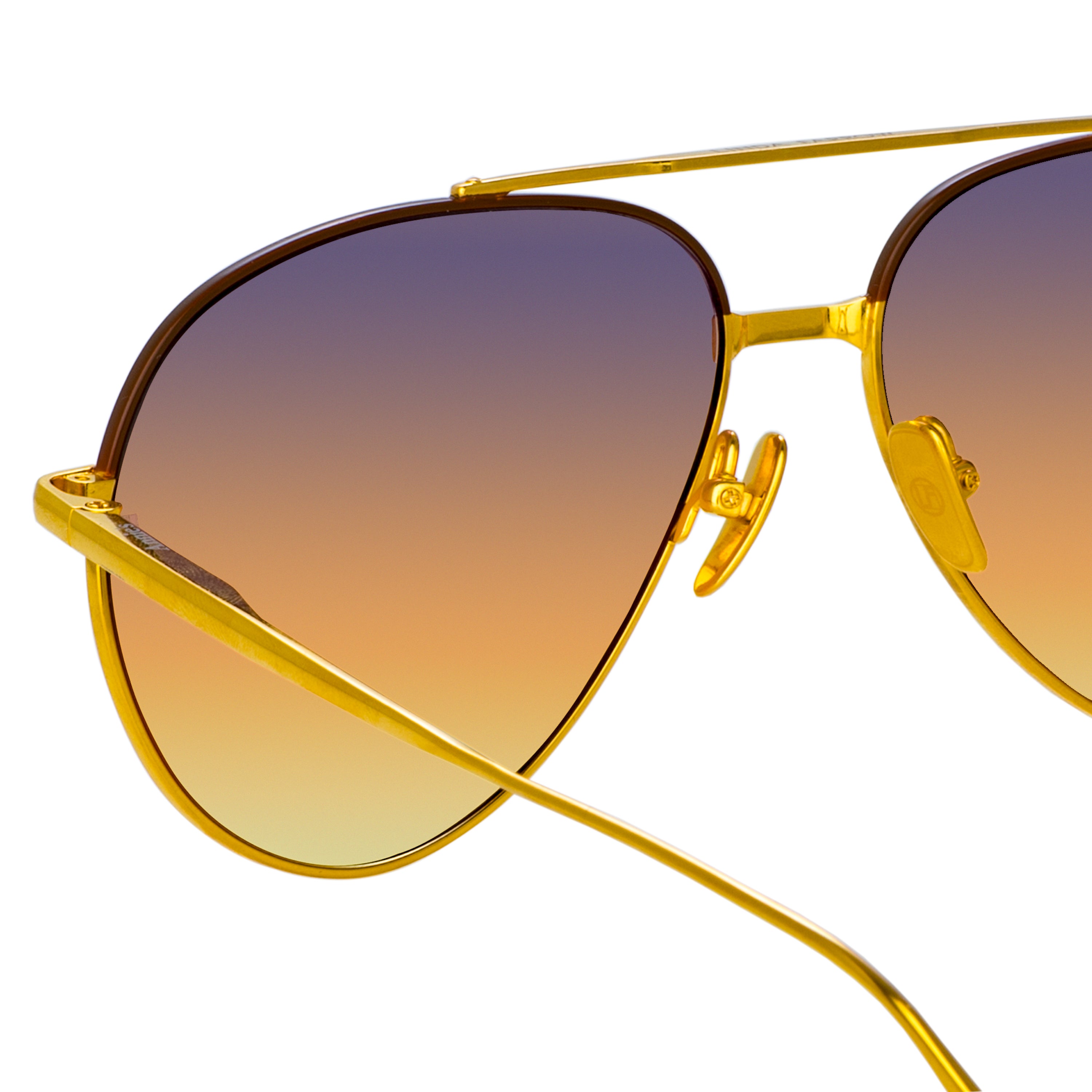Marcelo Sunglasses in 22K Yellow Gold