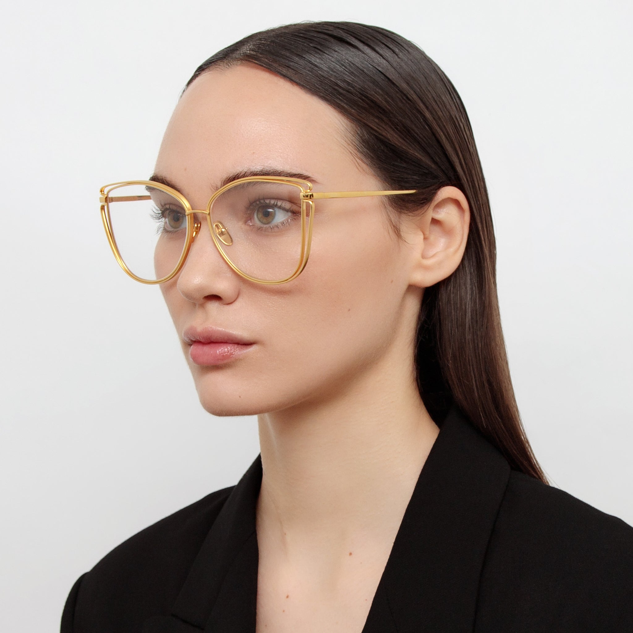 Dinah Optical Frame in 22K Yellow Gold