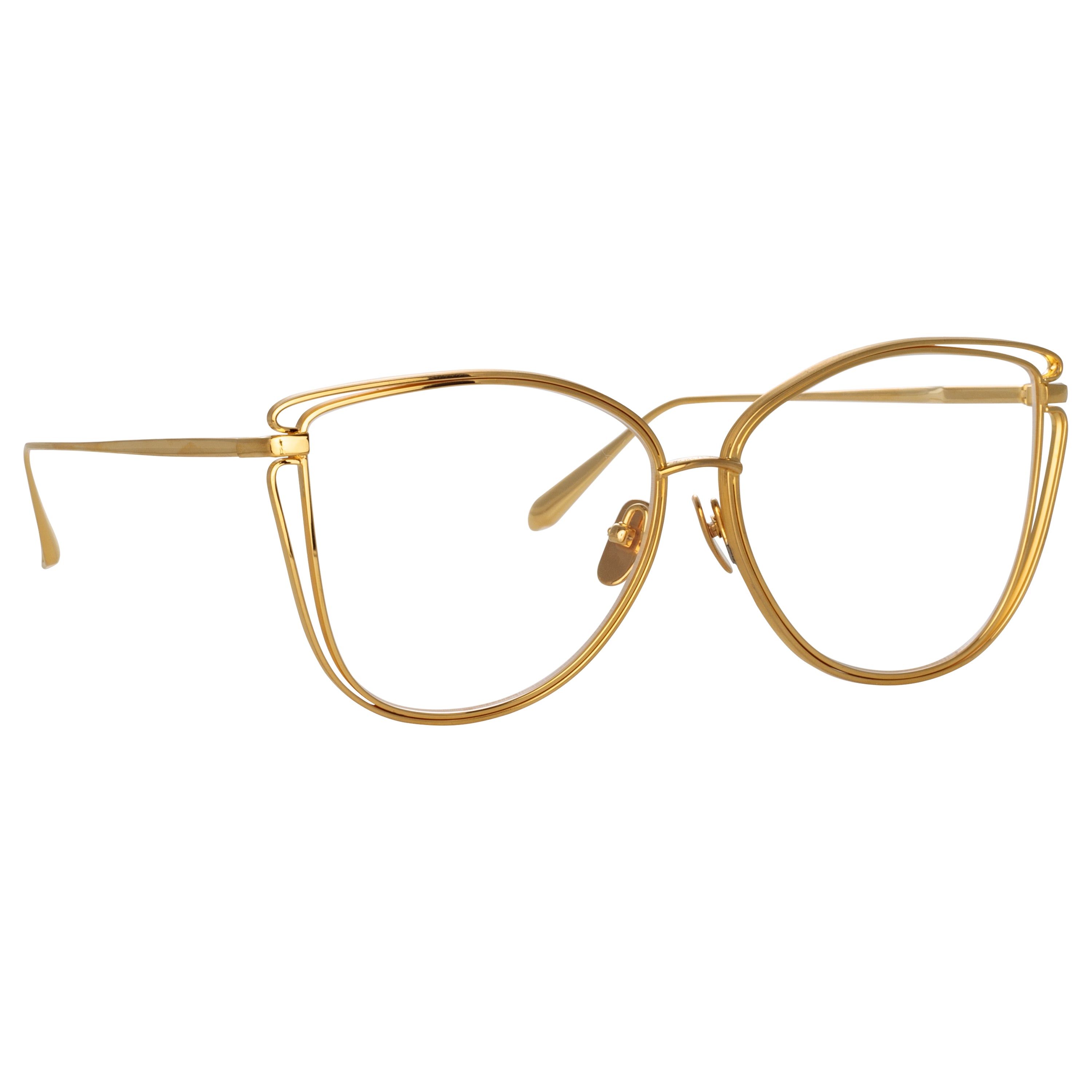 Dinah Optical Frame in 22K Yellow Gold