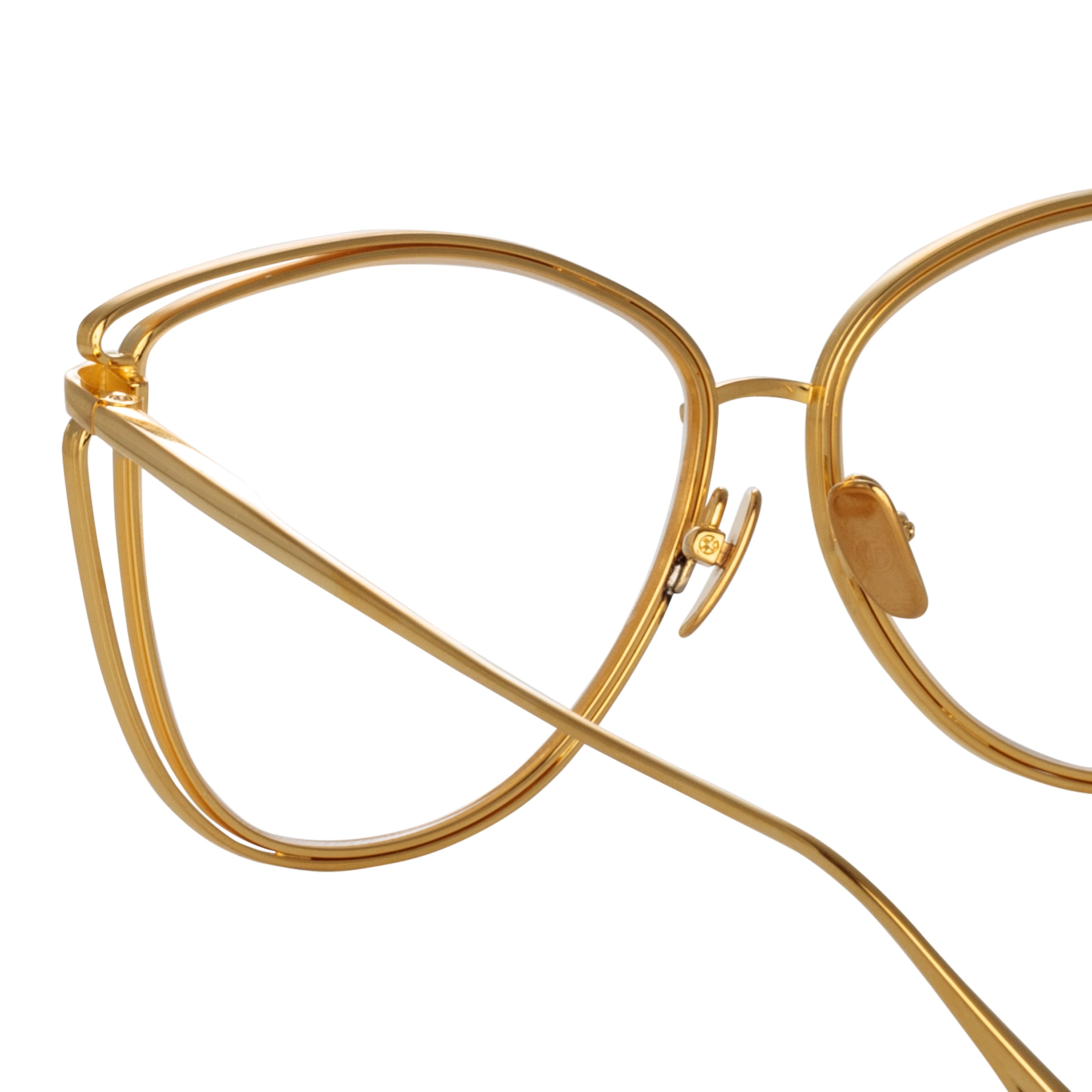 Dinah Optical Frame in 22K Yellow Gold