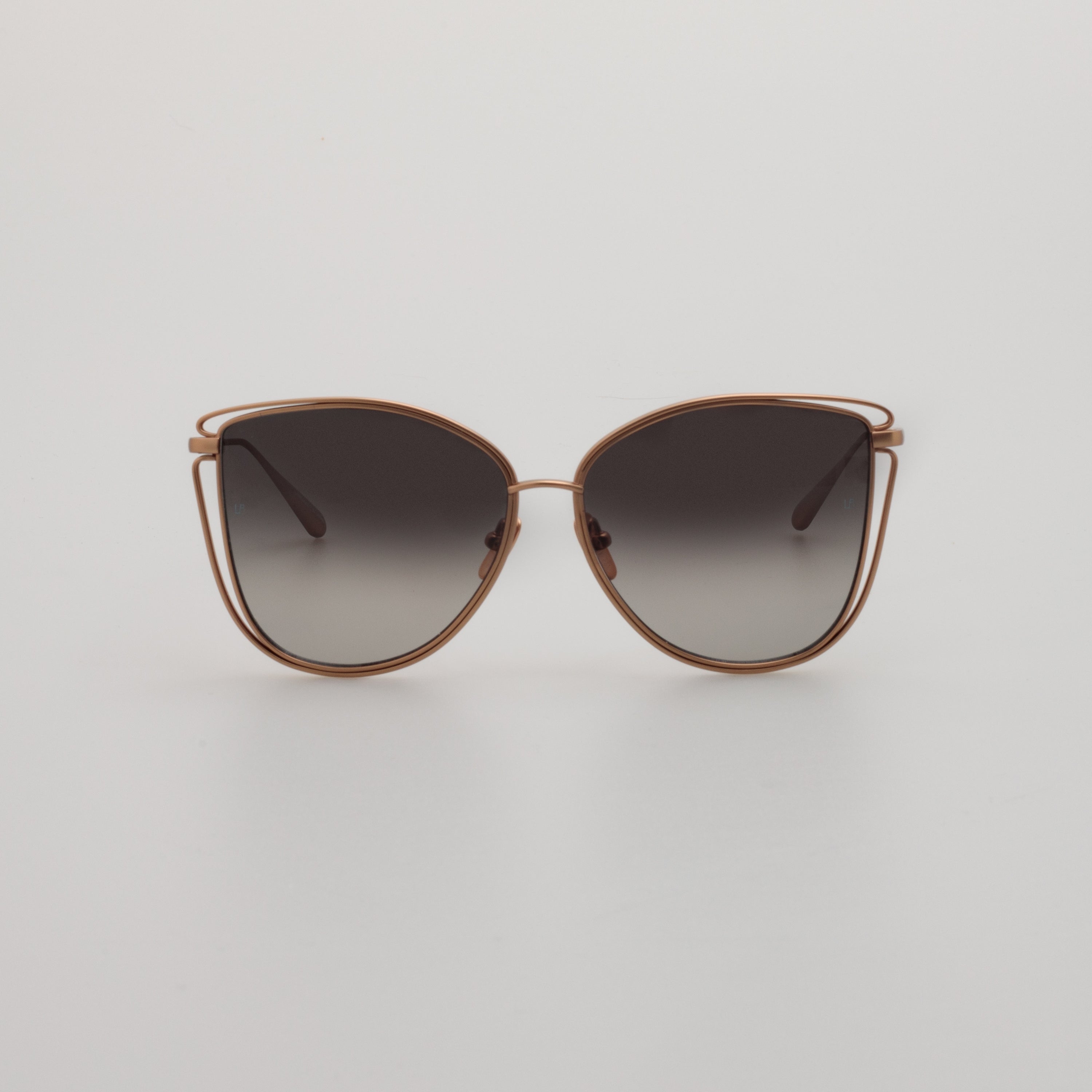 Dinah Sunglasses in Matt 18K Rose Gold