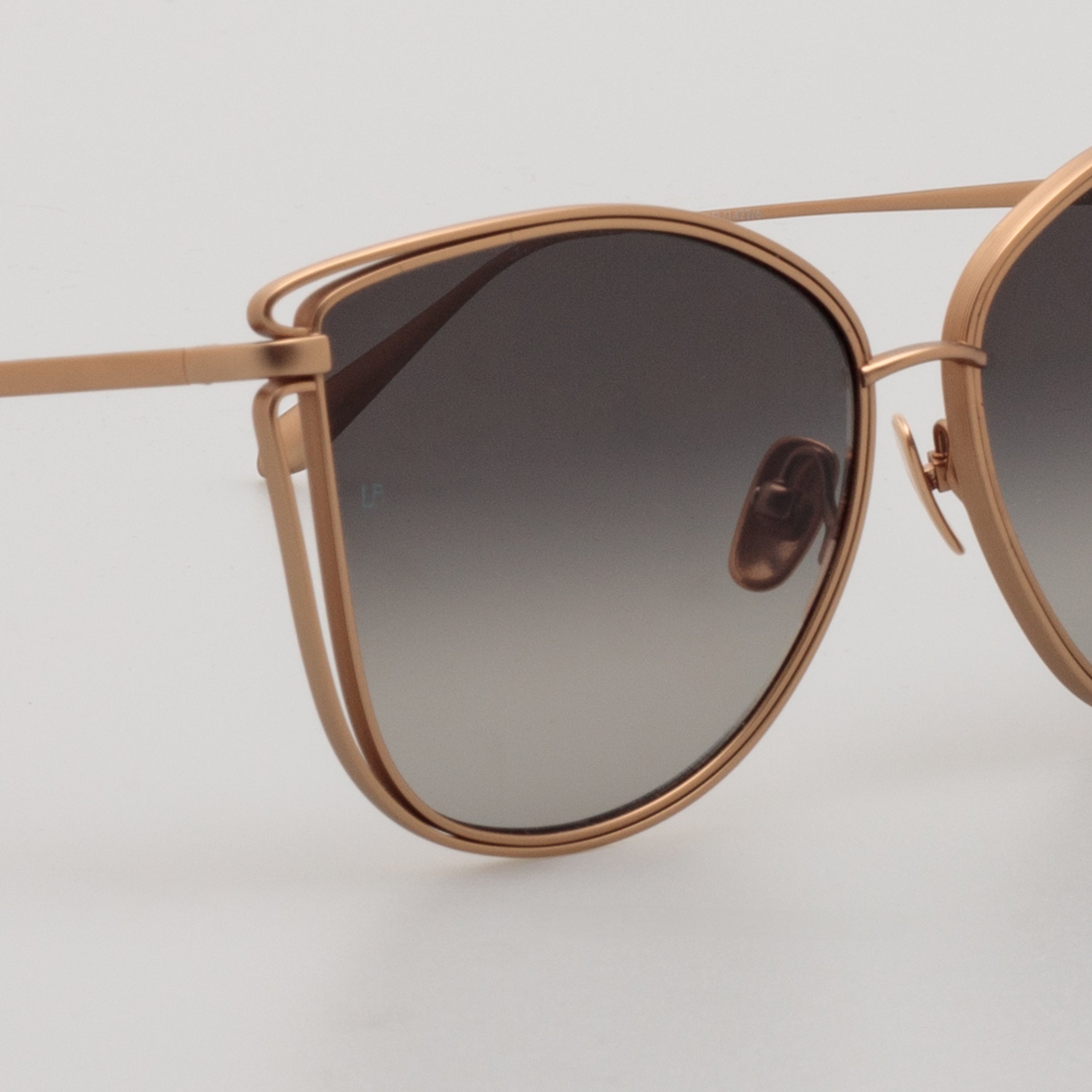 Dinah Sunglasses in Matt 18K Rose Gold